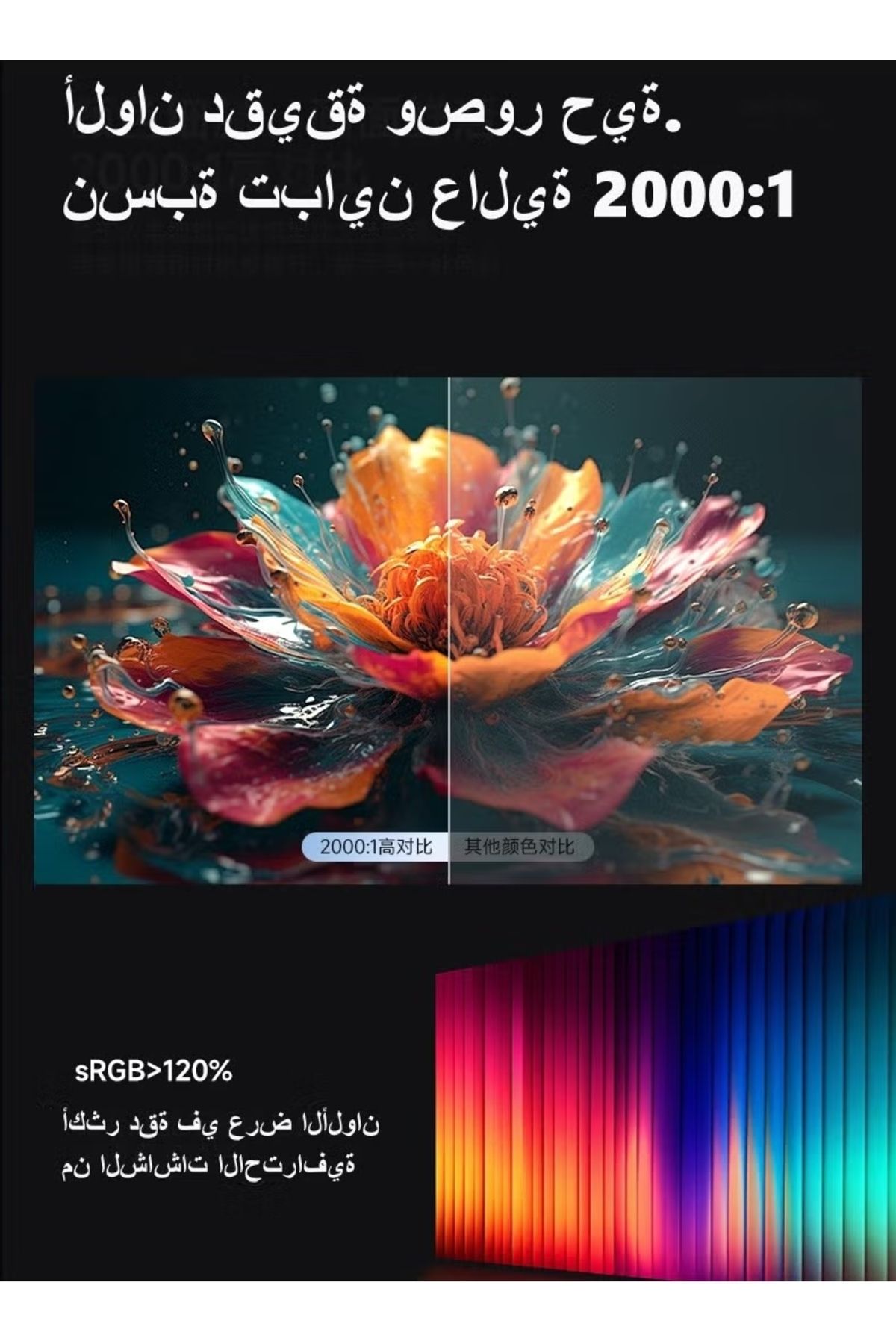 FlashHawk-جهاز عرض صغير محمول بدقة 4K - تركيز تلقائي بالذكاء الاصطناعي، جهاز عرض ذكي يعمل بنظام أندرويد 11 مع واي فاي 6 وبلوتوث 5