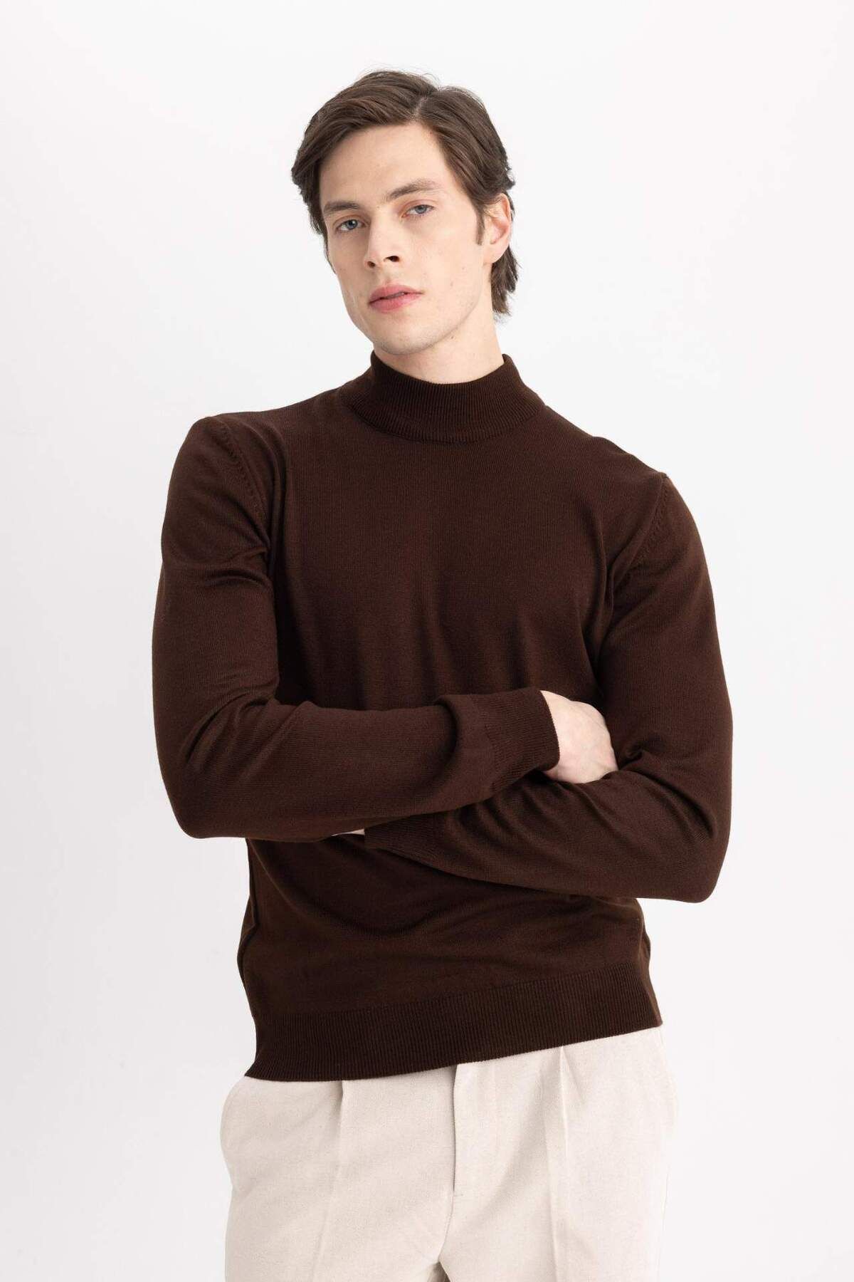 DeFacto-Slim Fit Slim Fit Sweater B7851Axns 3