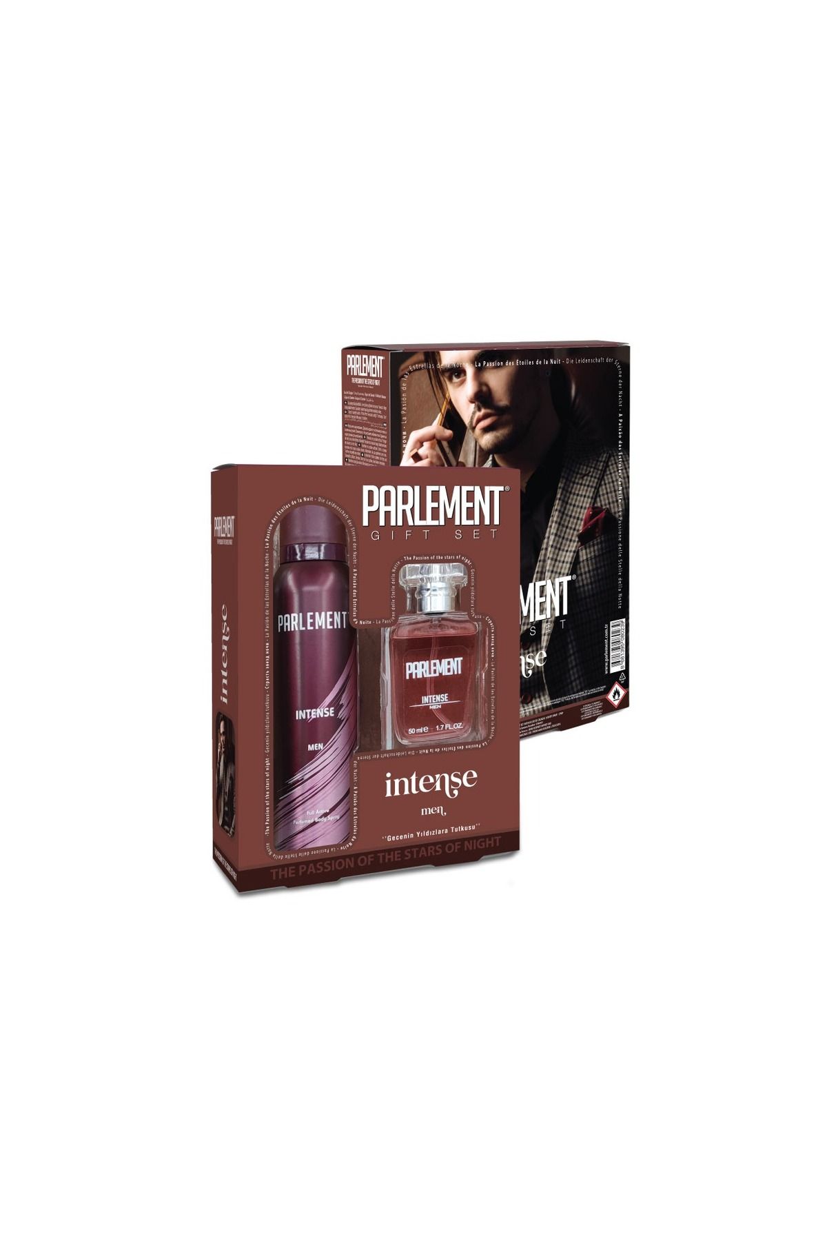 Parlement Kozmetik-Intense Barbati Perfume Set 50 ml 150 ml Deo Gift 1