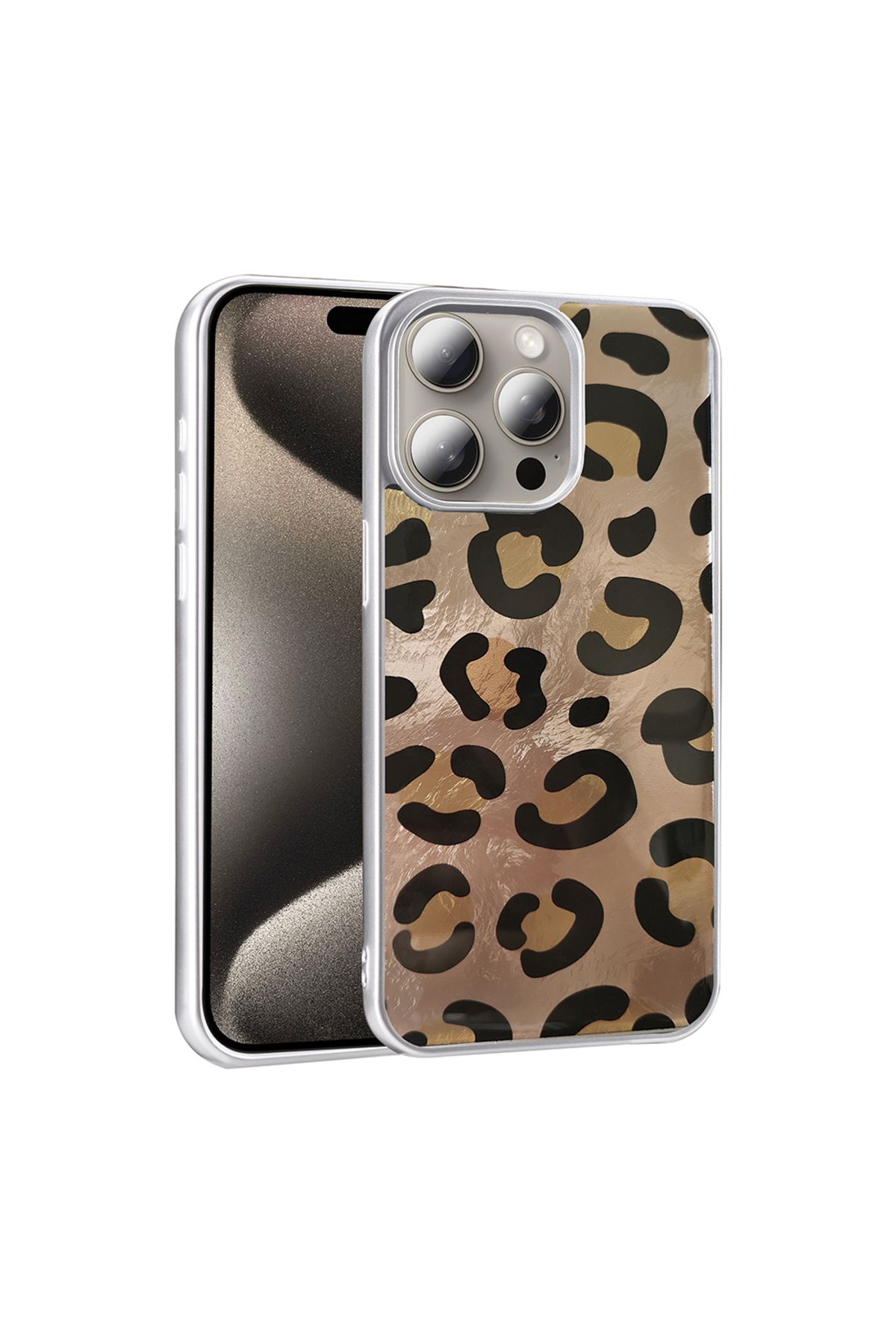 Ummeslem Apple iPhone 15 Pro Max Cep Telefonu için Uyumlu Kılıf Desenli Mep Kapak