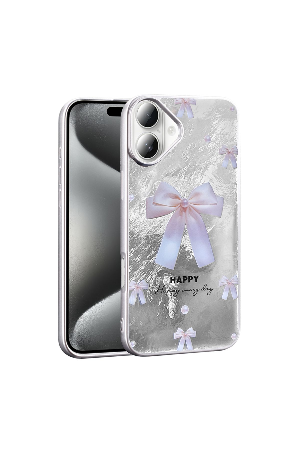 Ummeslem Apple iPhone 16 Plus Cep Telefonu için Uyumlu Kılıf Desenli Mep Kapak