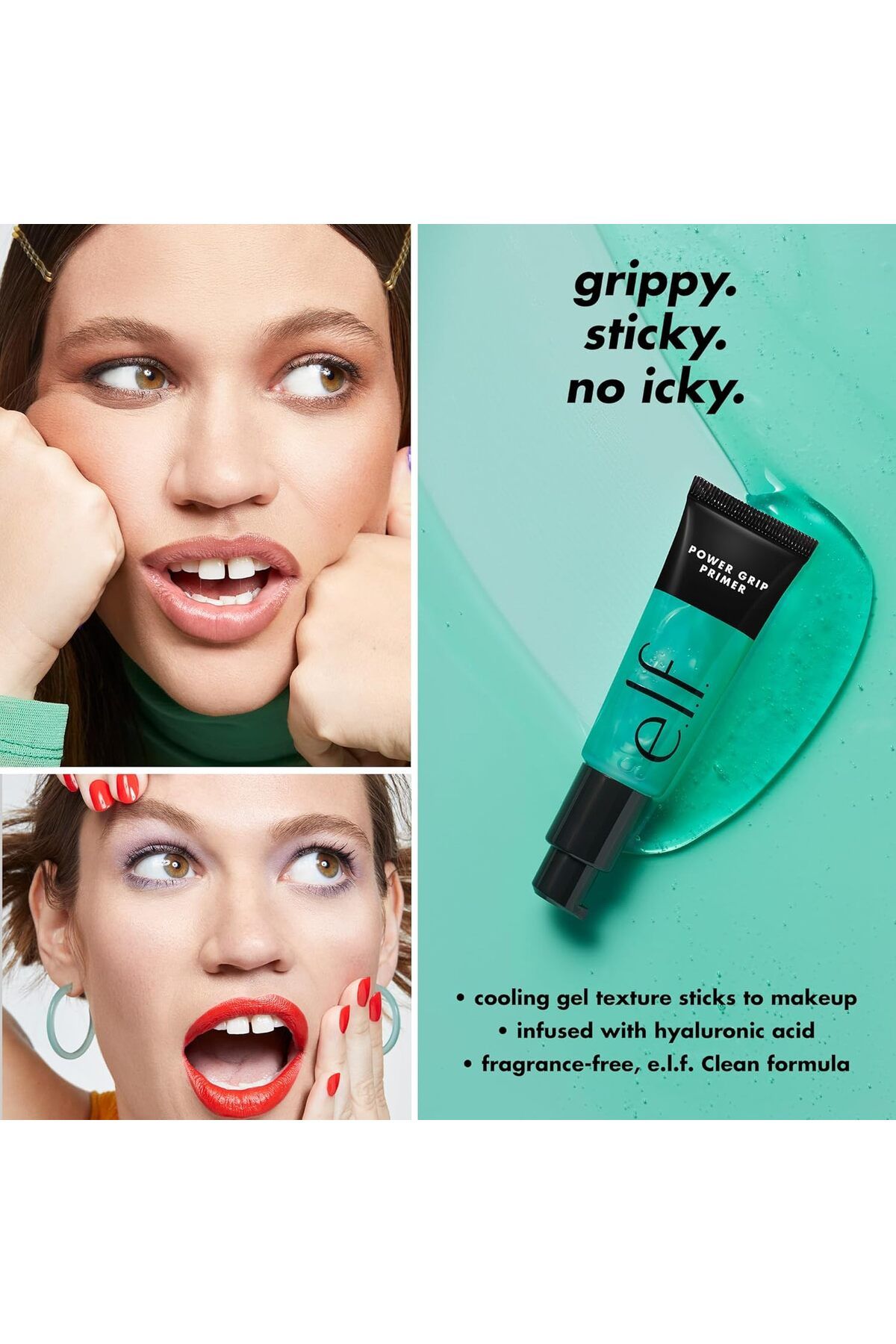 ELF-e.l.f. Power Grip Primer, Gel-Based & Hydrating Face Primer 24ml 5
