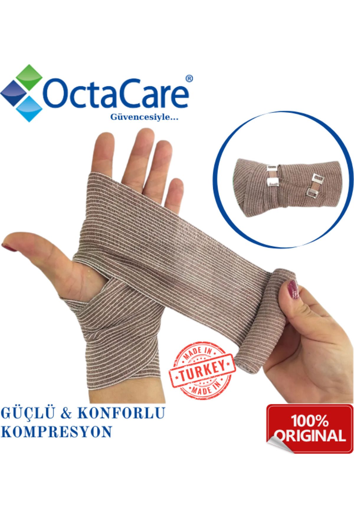 Octacare-Super Elastic Bandage Skin Color X 4.5 Meters 3