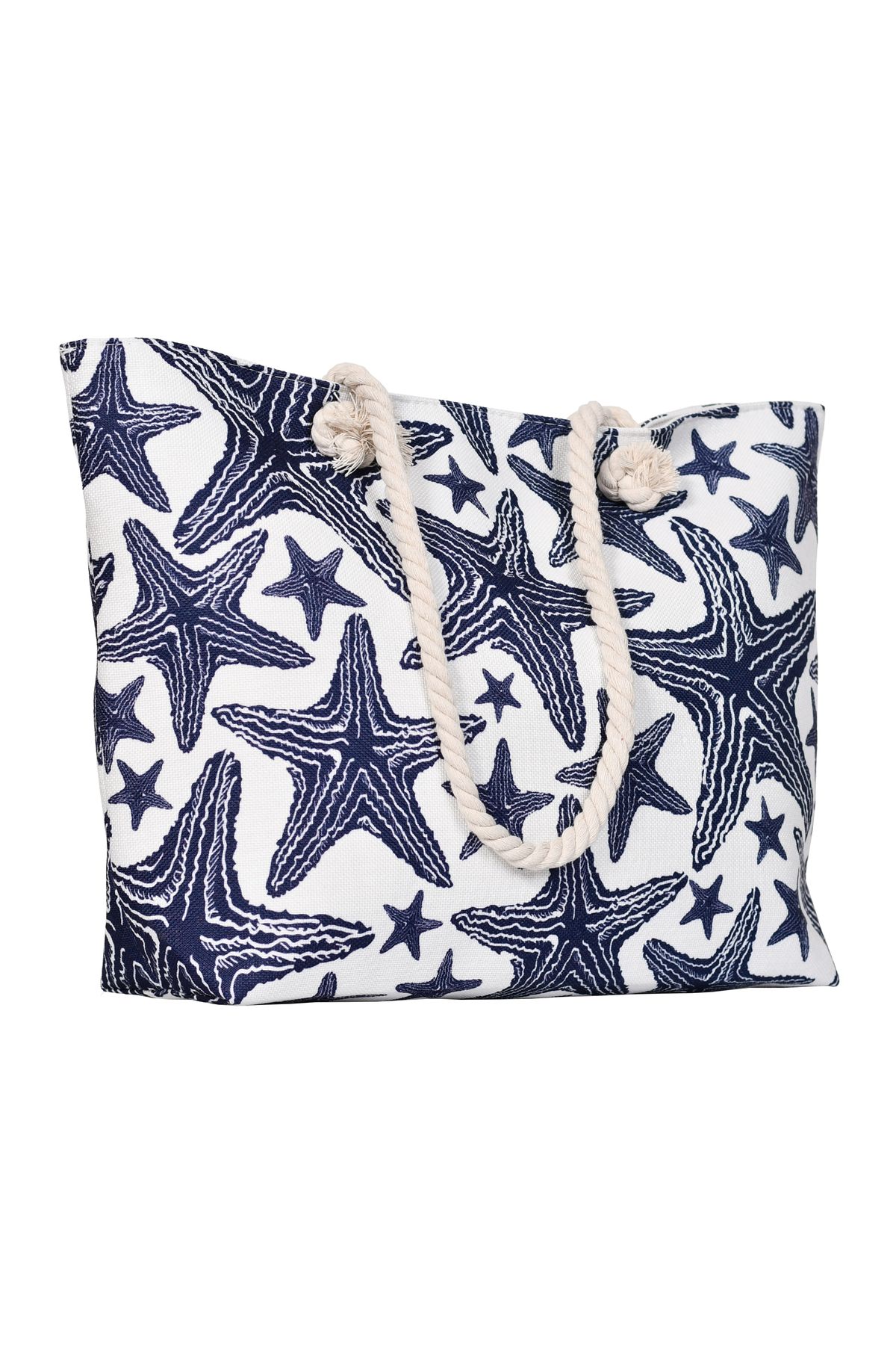 Generic-Stylish beach bag with a linen lining and a hemp rope handle, large capacity, water resistant 5