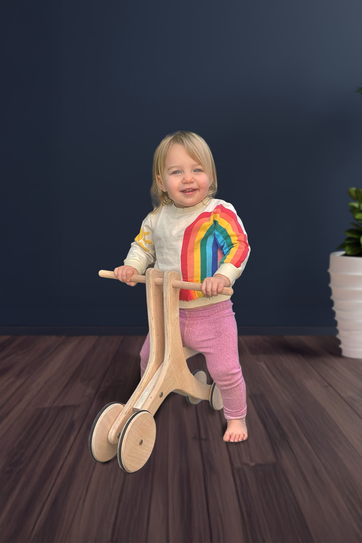 Ombi Baby Bebek Yürüteci Çok Amaçlı Ahşap Modüler 4’ü 1 Arada fotoğrafı 2 (önizleme)