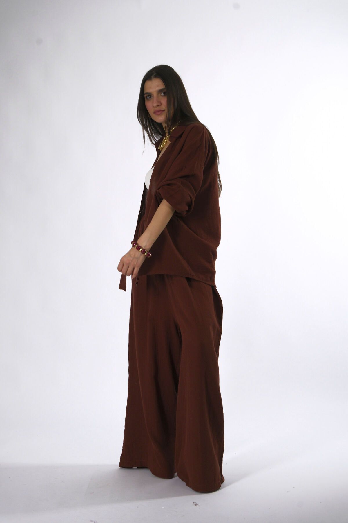 ABBRA-Women's 100% Cotton Soft Textured Suit 6