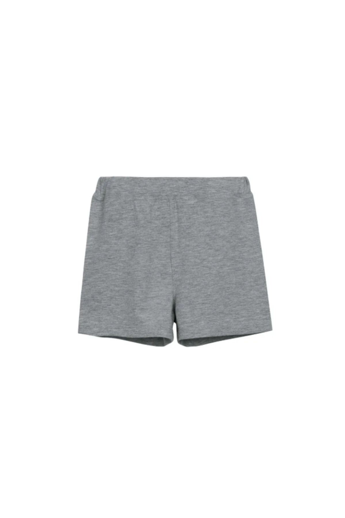 LOVETTI-Gray Basic Girls' Dance Shorts 3