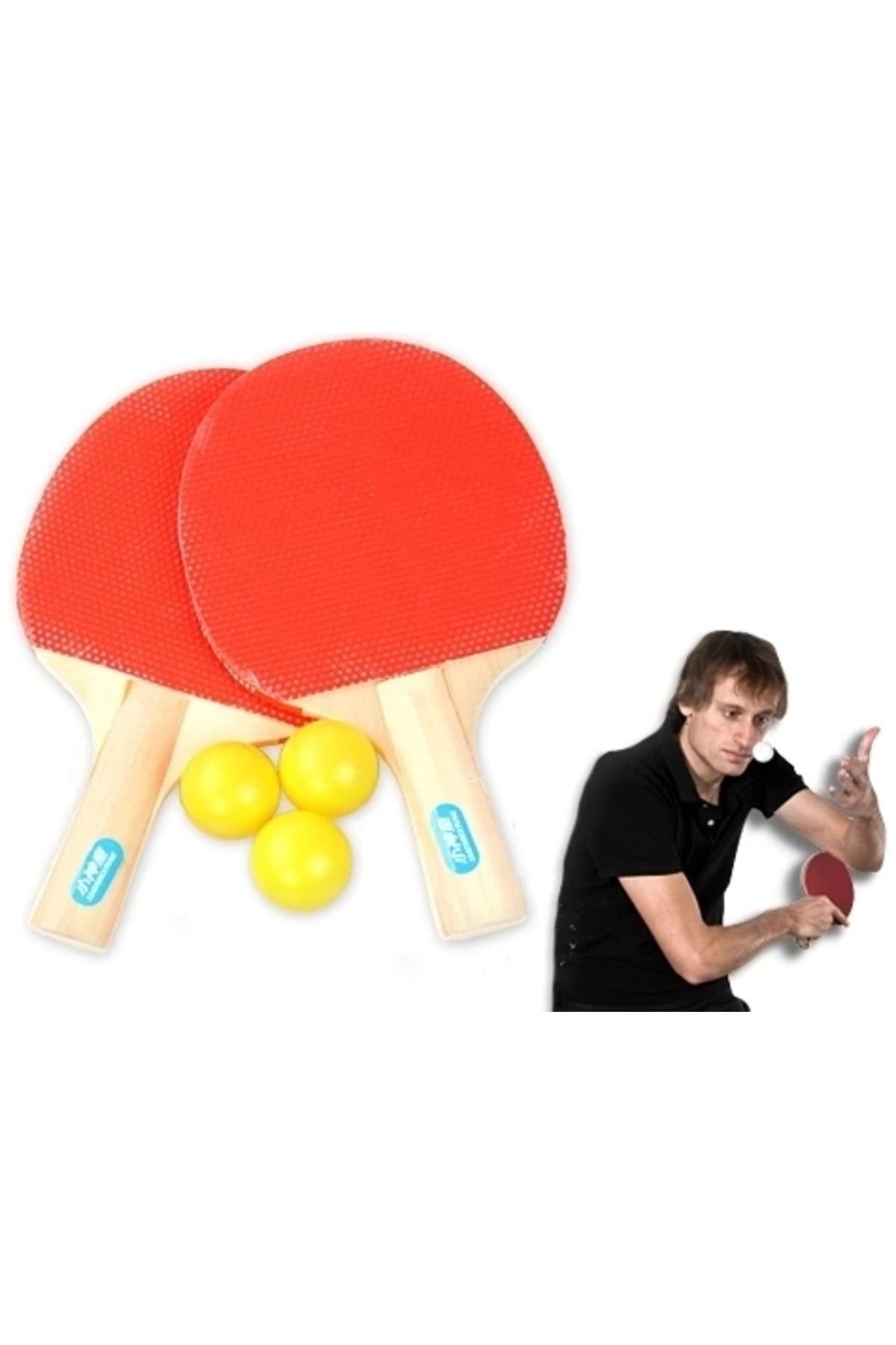 STOREMAX Masa Tenisi Seti (2 Raket + 3 Top) (5047)