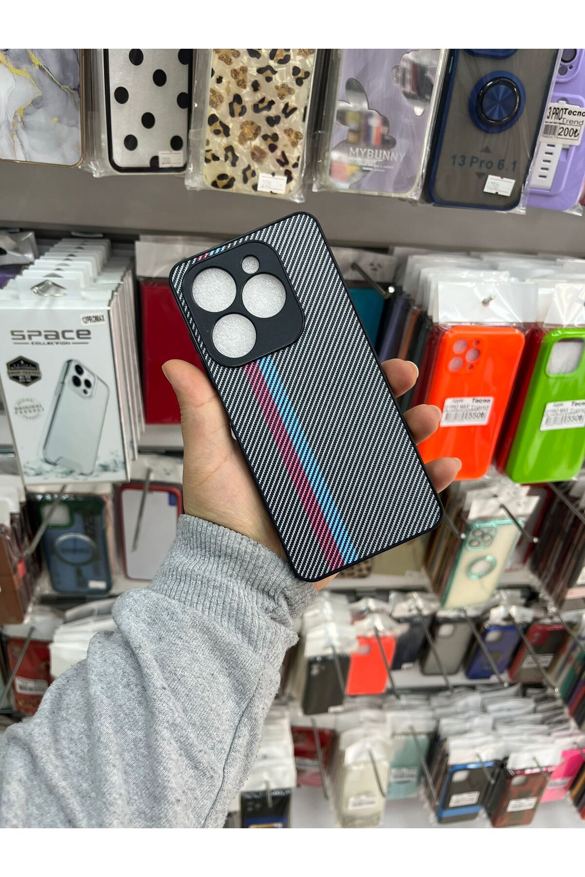 TECNOTREND İnfinixs Hot 40İ Premium Karbon Silikon Kılıf