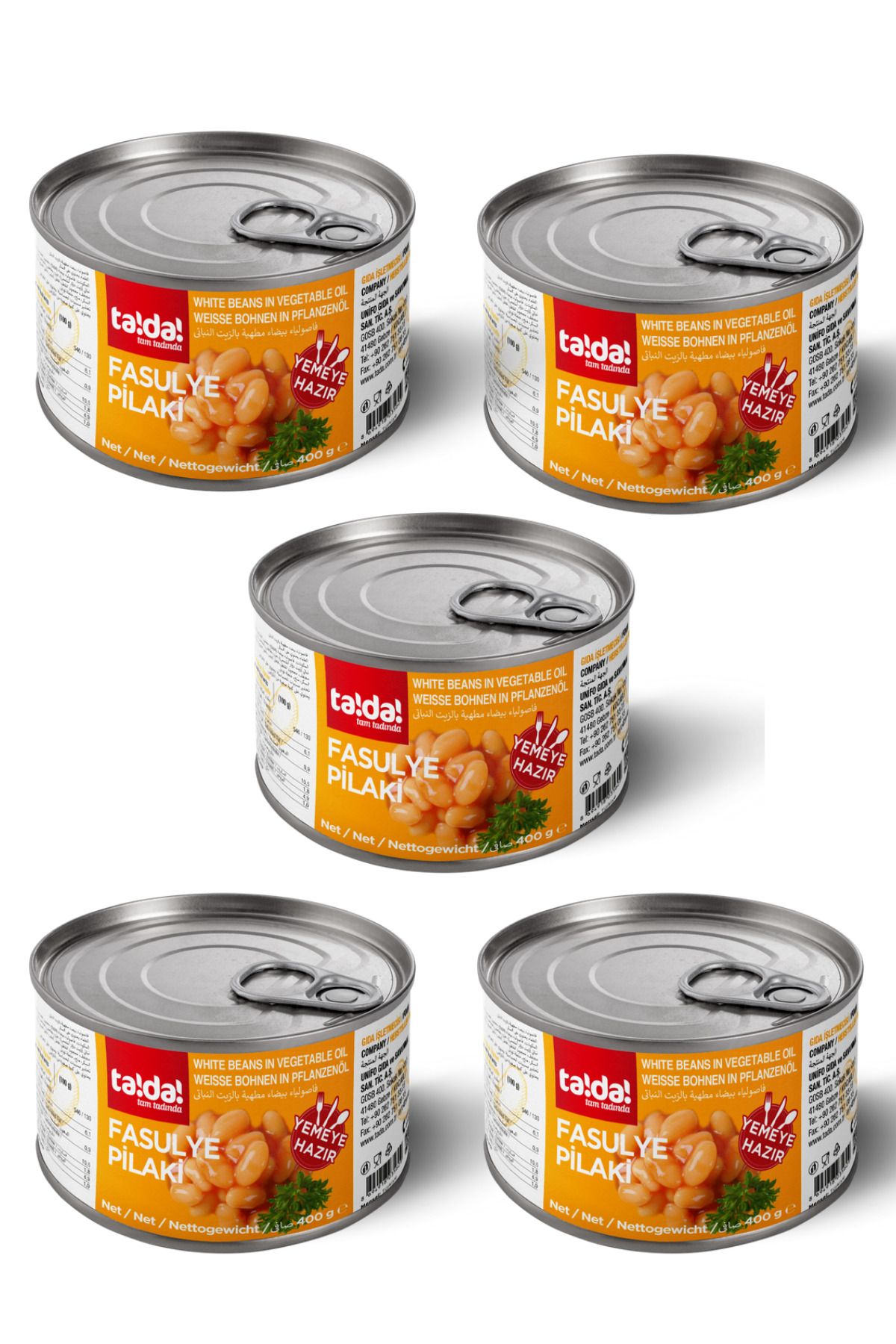 Tada Fasulye Pilaki 200 Gr (5 Adet)