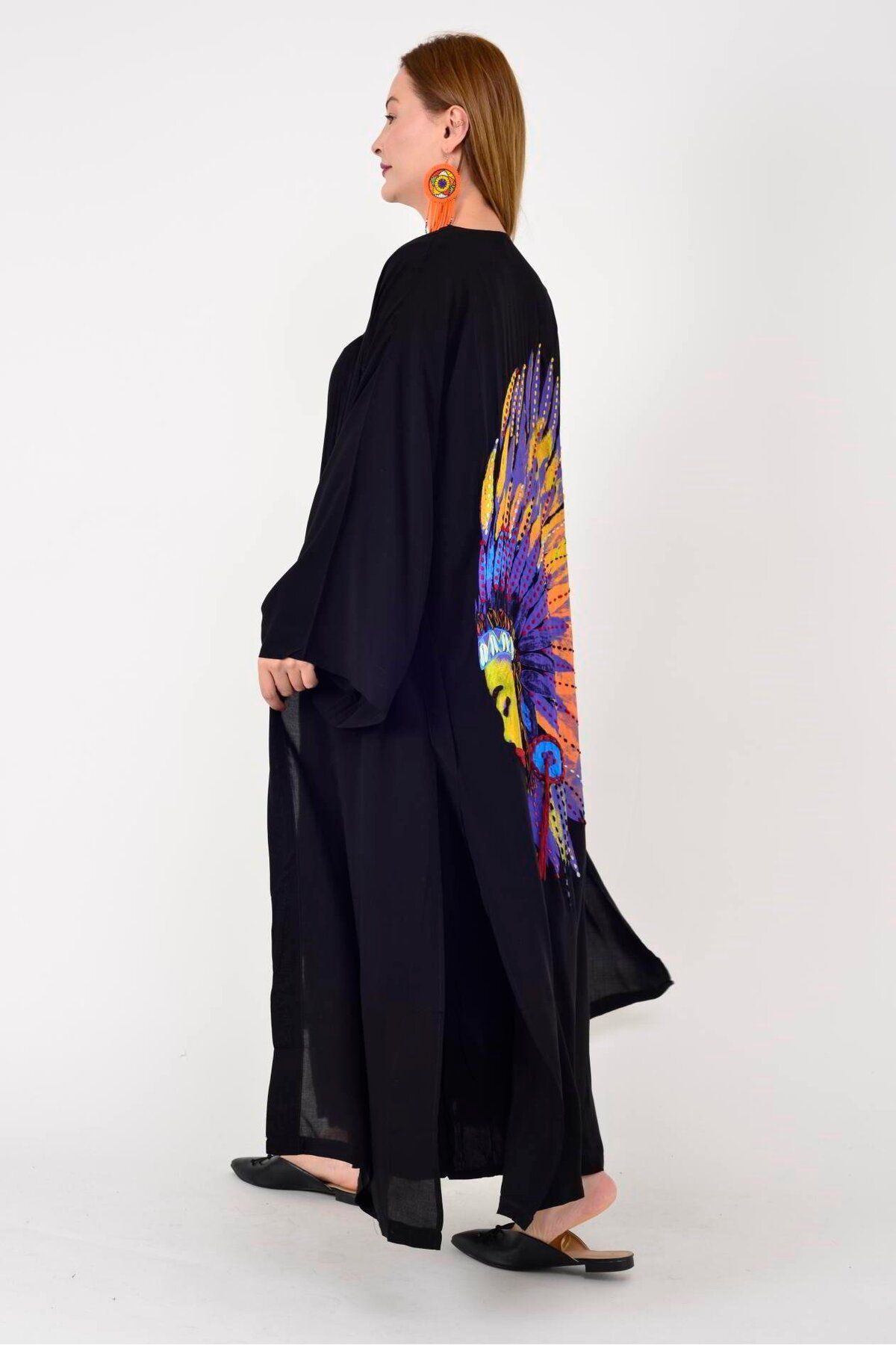 Hazinedan-Indigenous Buika Pattern Belt Detail Kimono 8