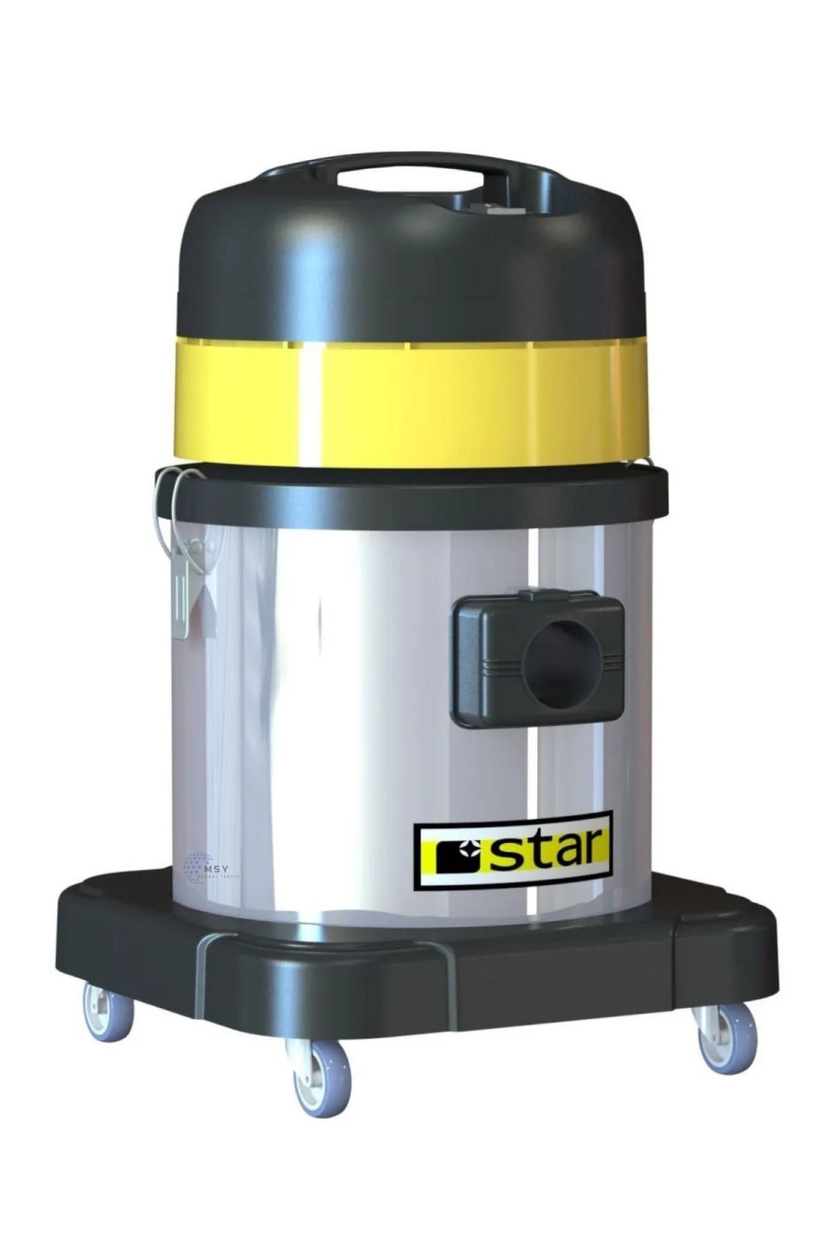 STAR MAKİNA Paslanmaz Çelik Tek Motorlu Islak Kuru Elektrik Süpürgesi 20 Lt STAR 20 WDM