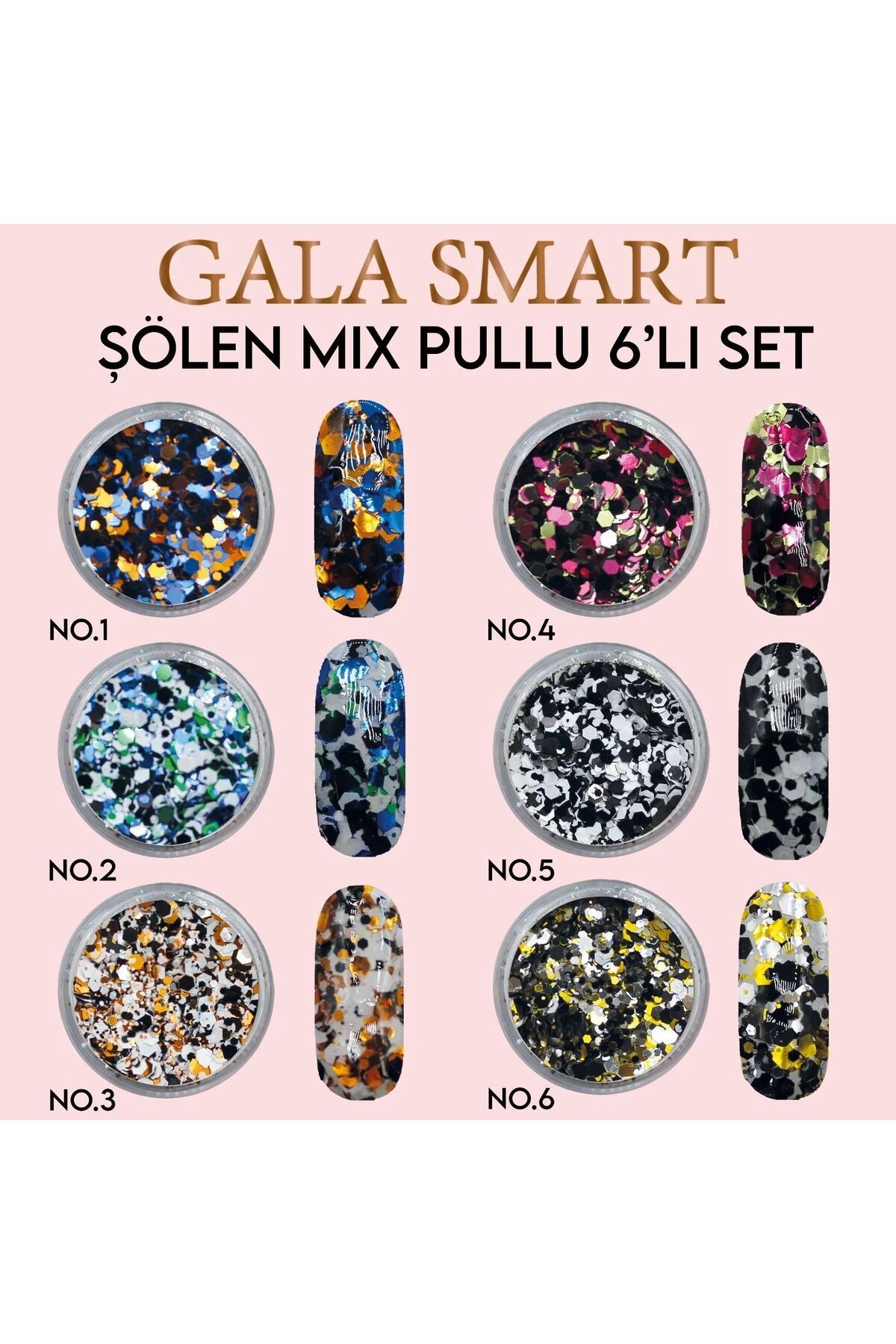 gala smart ŞÖLEN MİX PULLU 6 LI SET