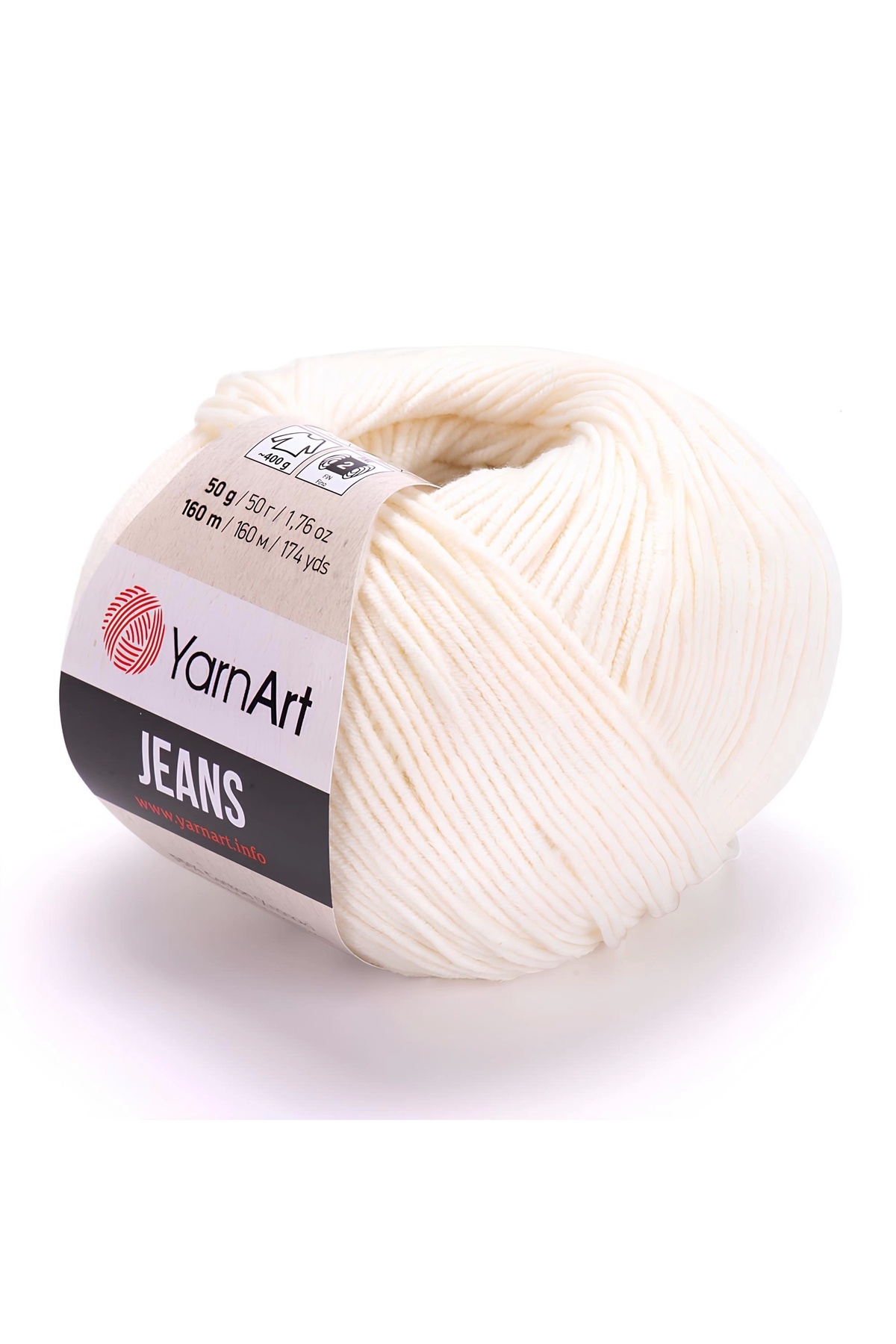 Yarn Art Jeans 03 Broken White Amigurumi Knitting Rope Cardigan Knitting Rope Baby Rope Punch Rope