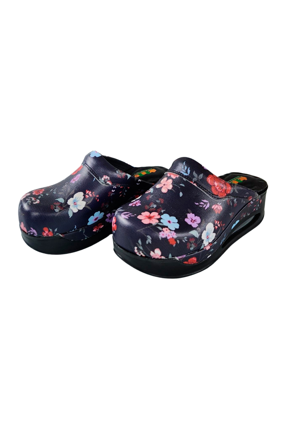 DR SABO-Papuci de dama din piele cu model de flori, papuci ortopedici Sabo 3