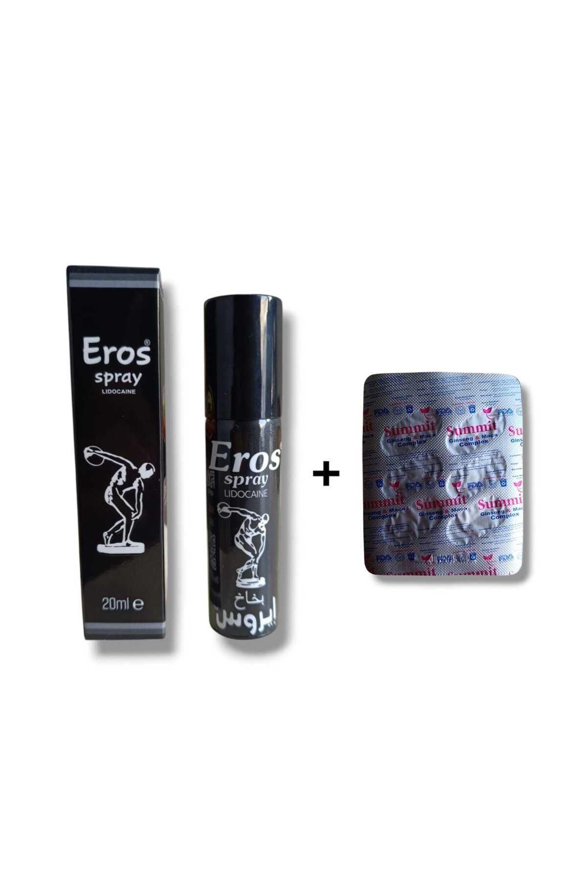 MEDİCREAM Natural Etkili Performans Takviyesi 6'lı + Eros Gec kt r c Sprey 20 ml