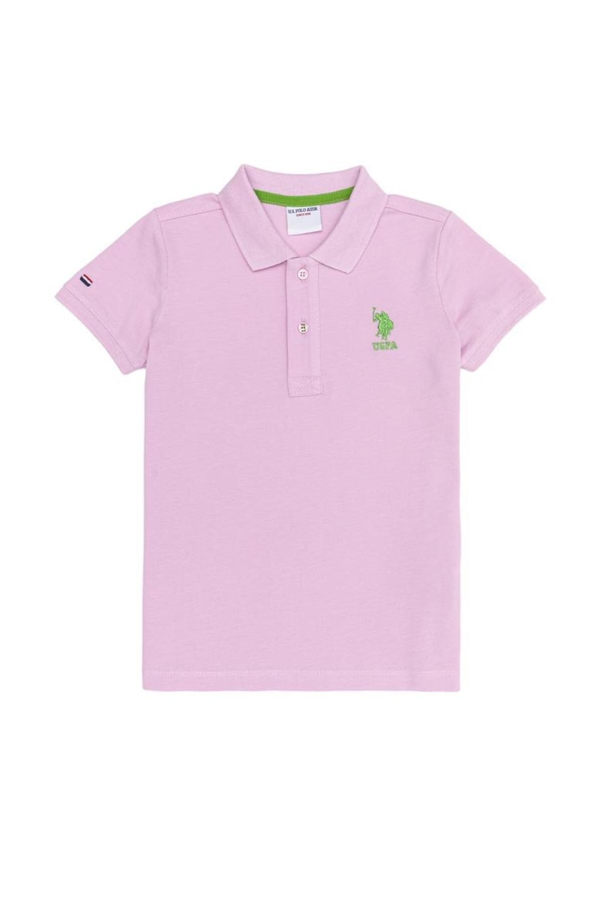 تی شرت یقه پولو صورتی پسرانه U.S. Polo Assn.