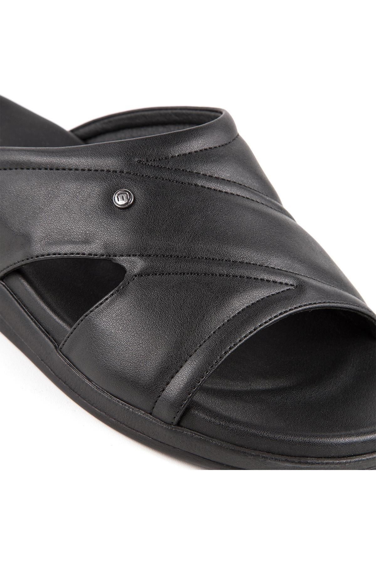 WALKONT-31422-001 ЧЕРНИ Мъжки чехли с анатомична подметка за всички сезони 3