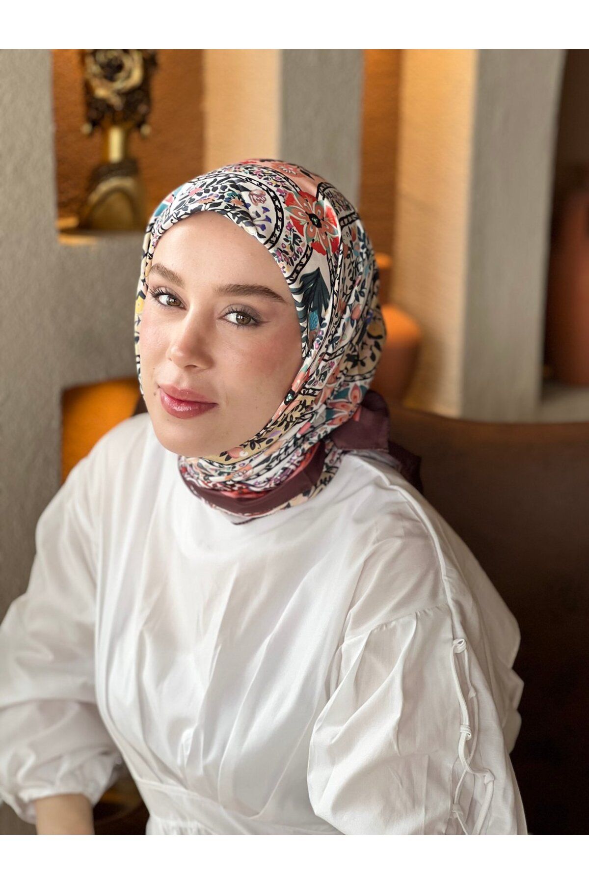 Modakaşmir-Abelia Tanca Silky Scarf 1
