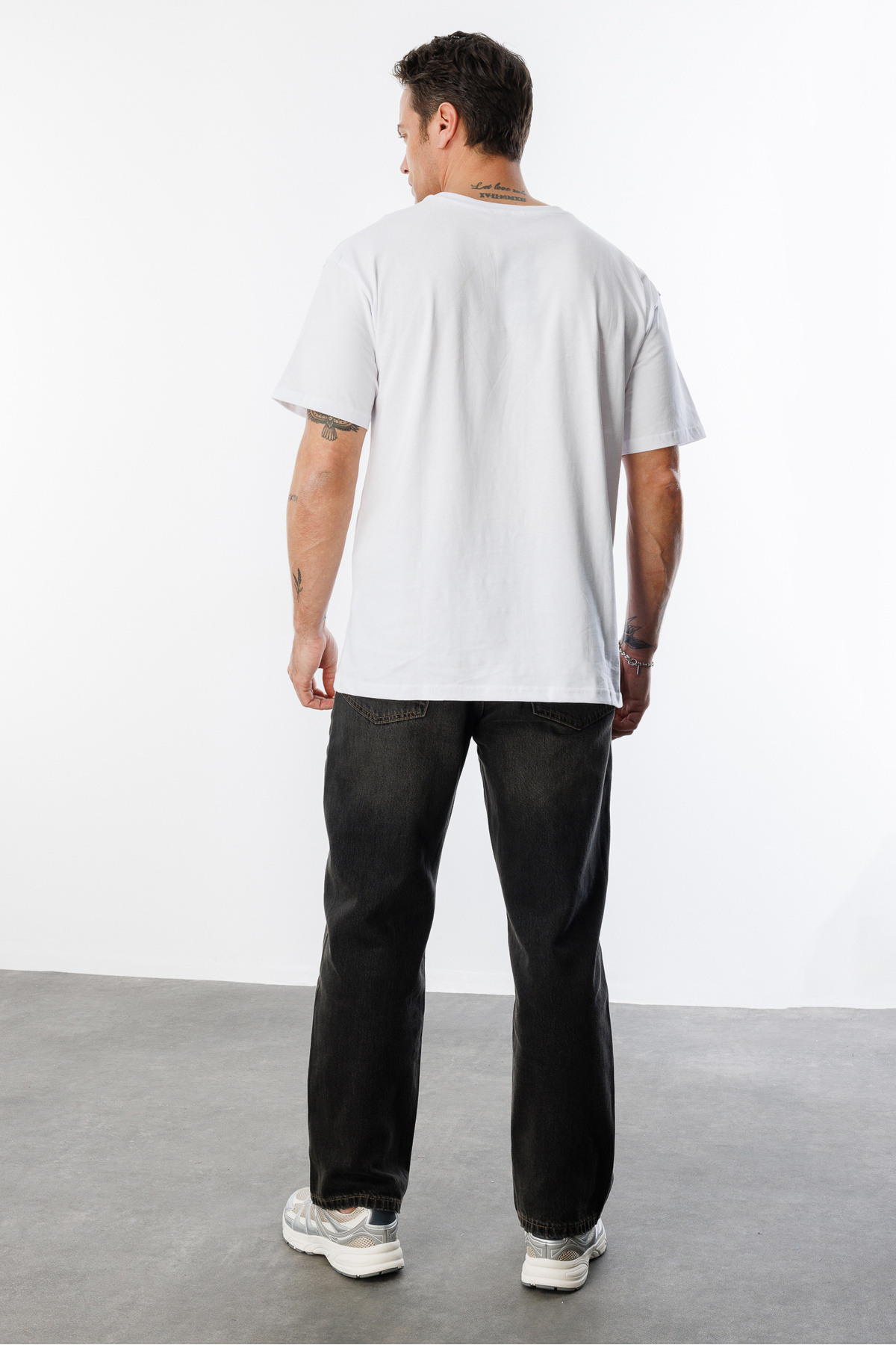 GENIUS STORE-Ανδρικό T-Shirt Oversize Fit 100% οργανικό βαμβάκι με λαιμόκοψη 7