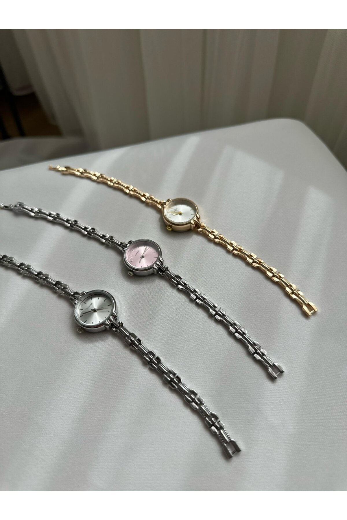 MERW  Clarie Model Gümüş Renk Metal Kordon Vintage Seri Kadın Kol Saati - Görsel 7