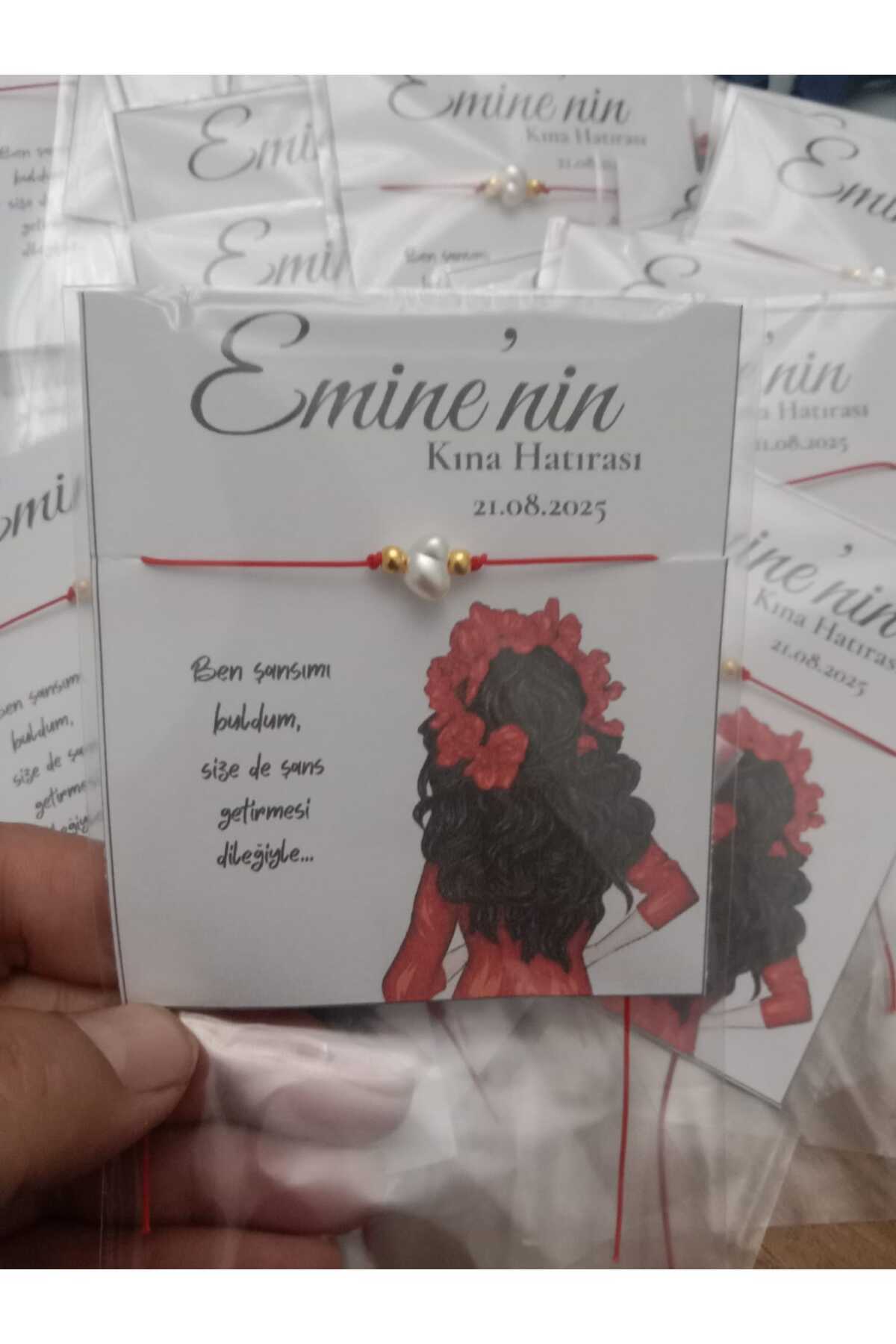 ORYO 24 ADET KİŞİYE ÖZEL KINA,DÜĞÜN,NİŞAN,SÖZ, ŞANS BİLEKLİĞİ