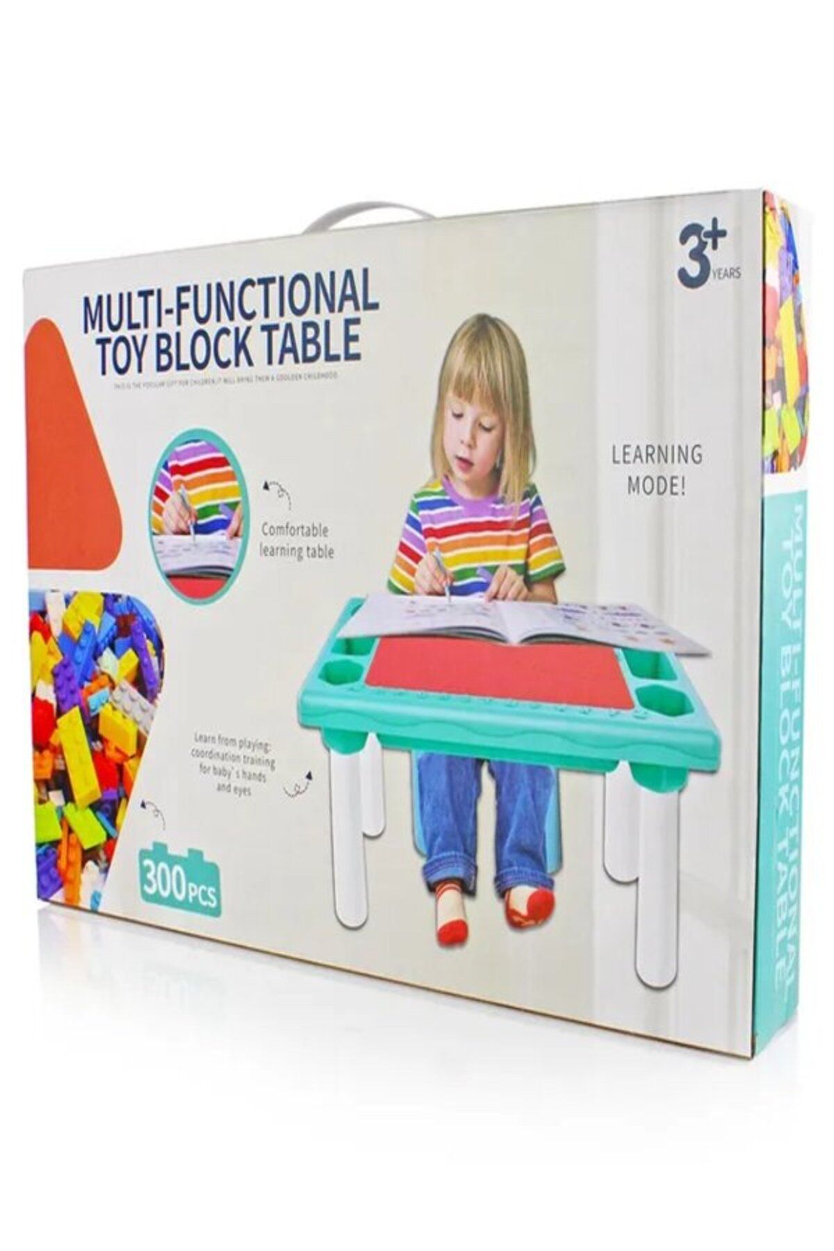 StarMarz-300-piece Multi-functional Toy Block Table – Multicolor 6