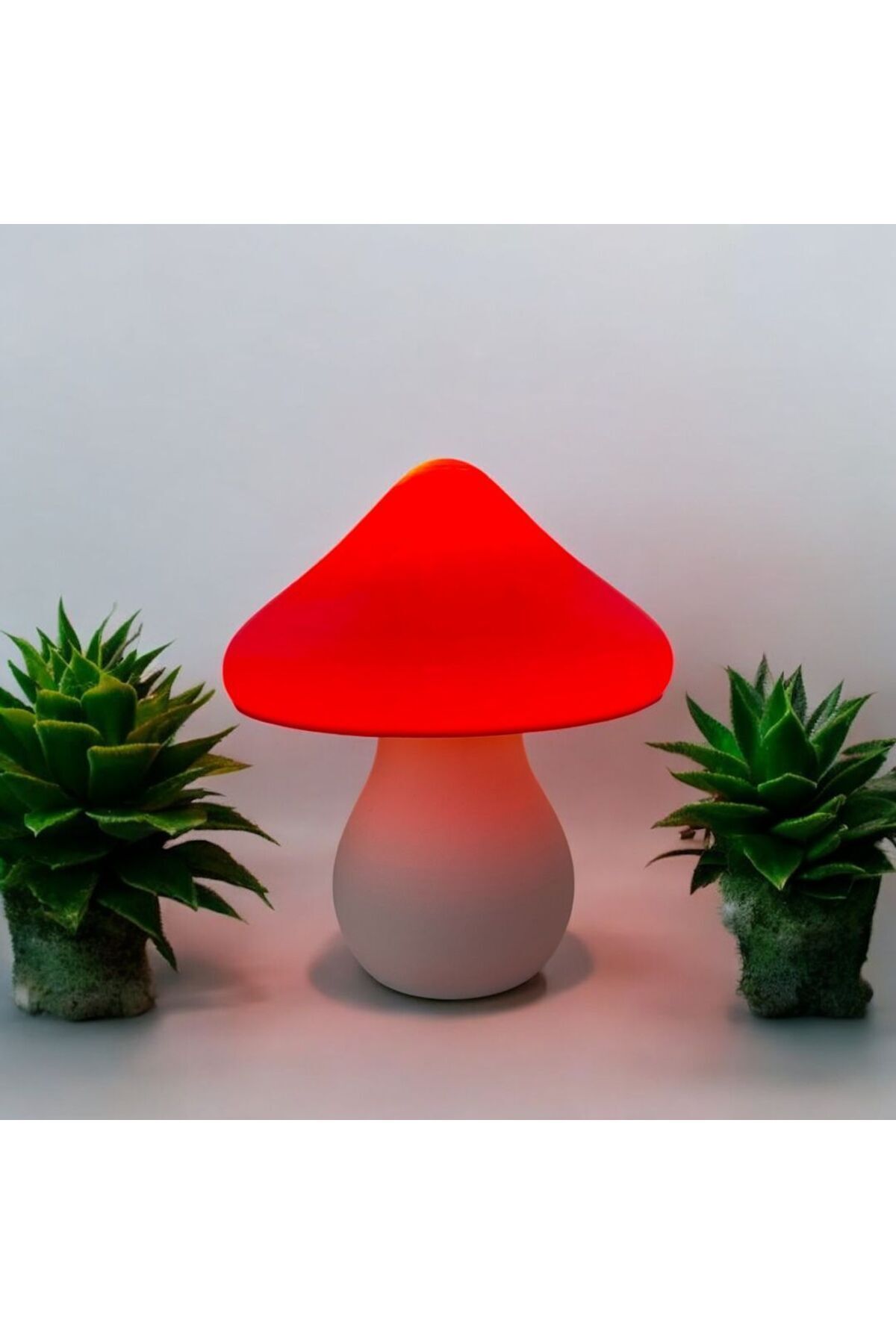 SerenityHaven Pembe Dekoratif Mantar Lamba