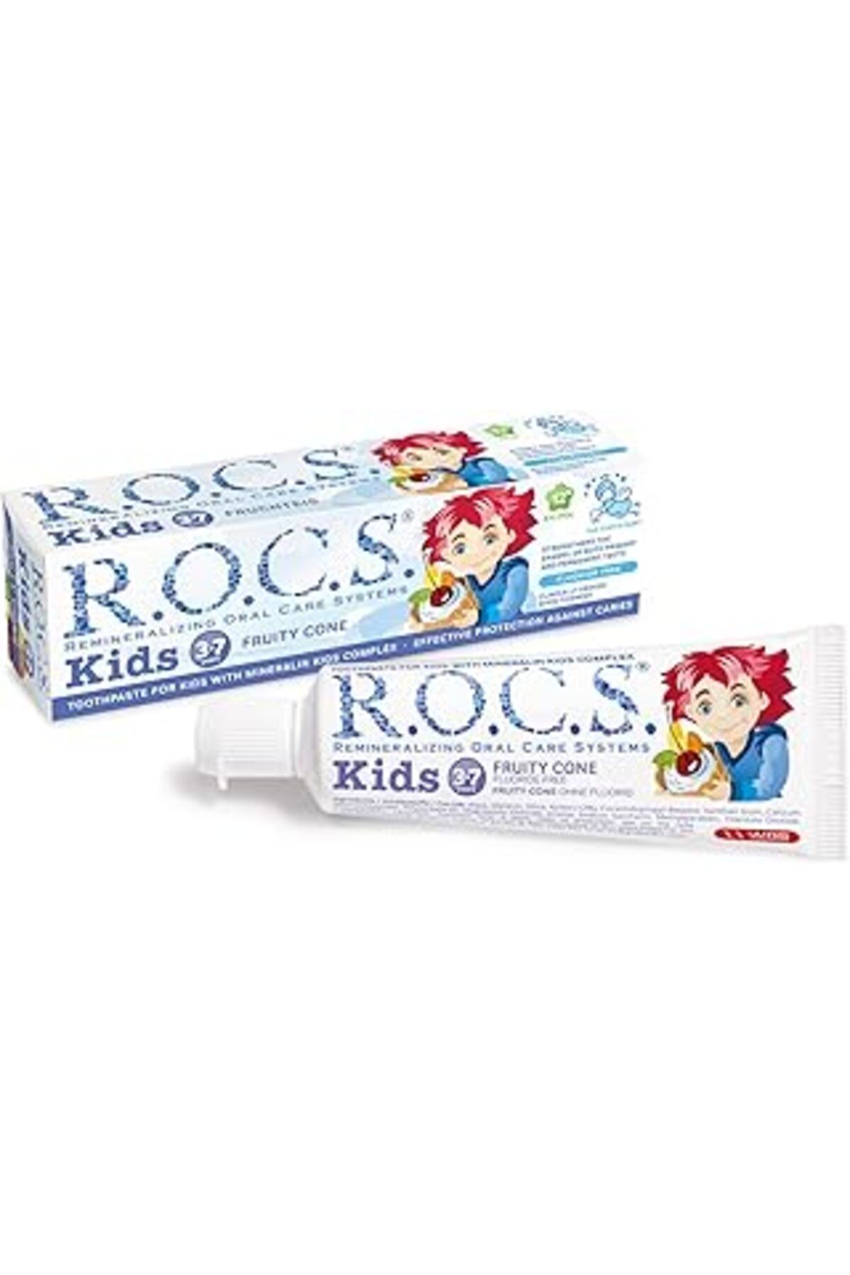 Roses Store Kids 3-7 Yaş Florürsüz Diş Macunu Meyve Külahı Tadında (1 X 45 G)