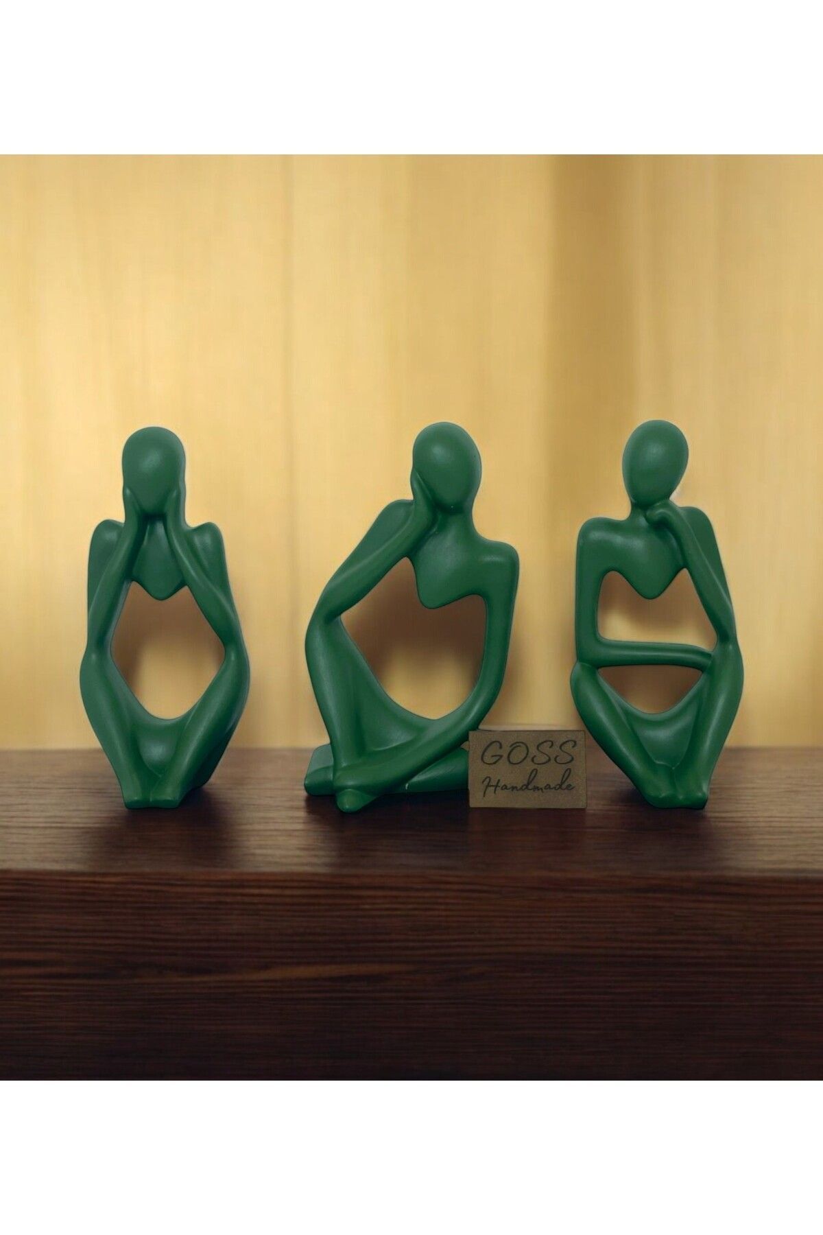 SerenityHaven Üçlü Düşünen Adam ( Görmedim, Duymadım, Bilmiyorum) - BİBLO