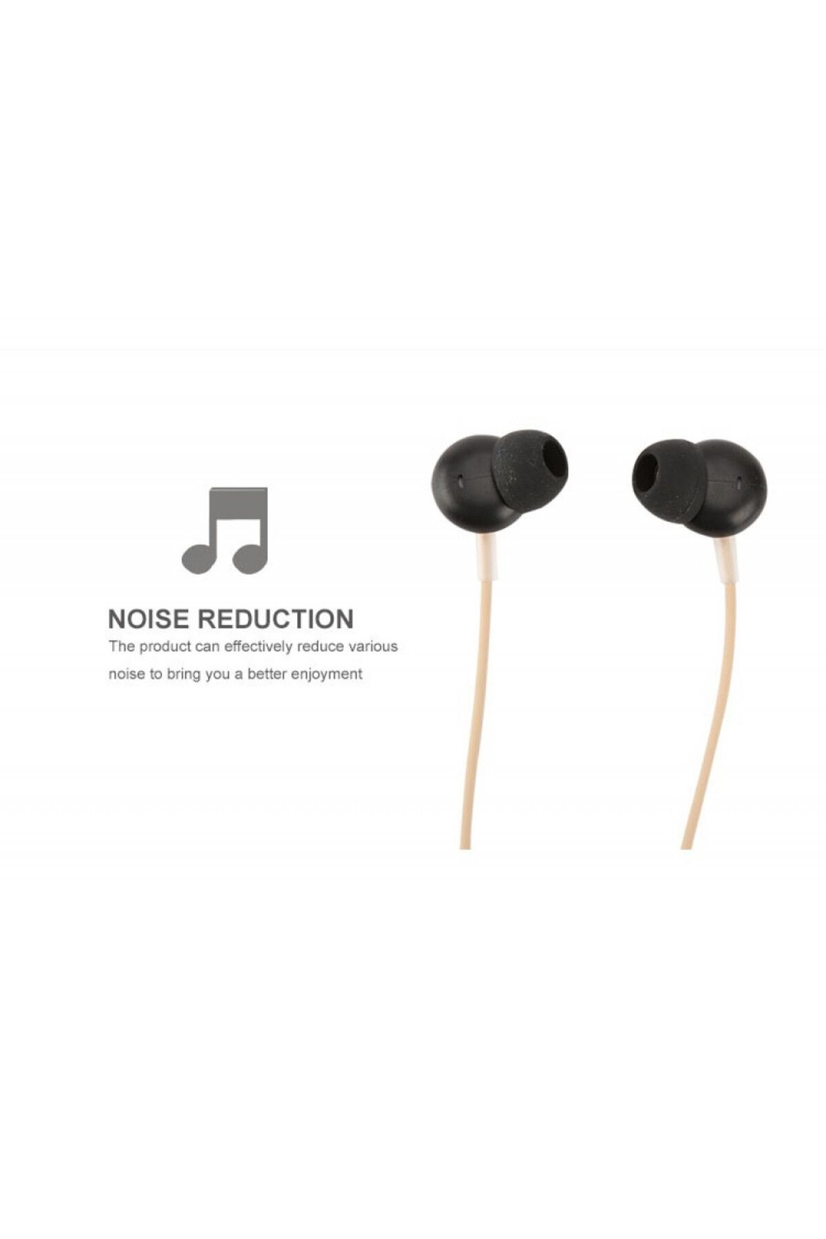 Miniso-سماعات أذن نظام هاي فاي Hi-fi Cd Pattern باللون الذهبي 1.2 متر 4