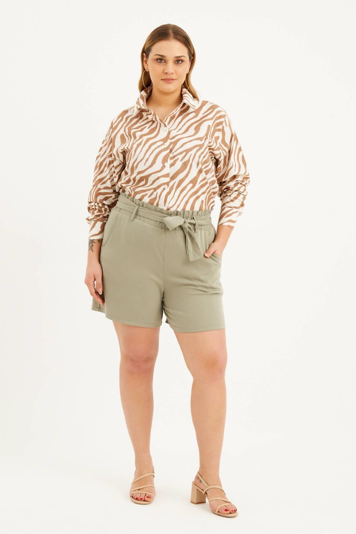 MYLİNE-Oversize Patterned Shirt 4
