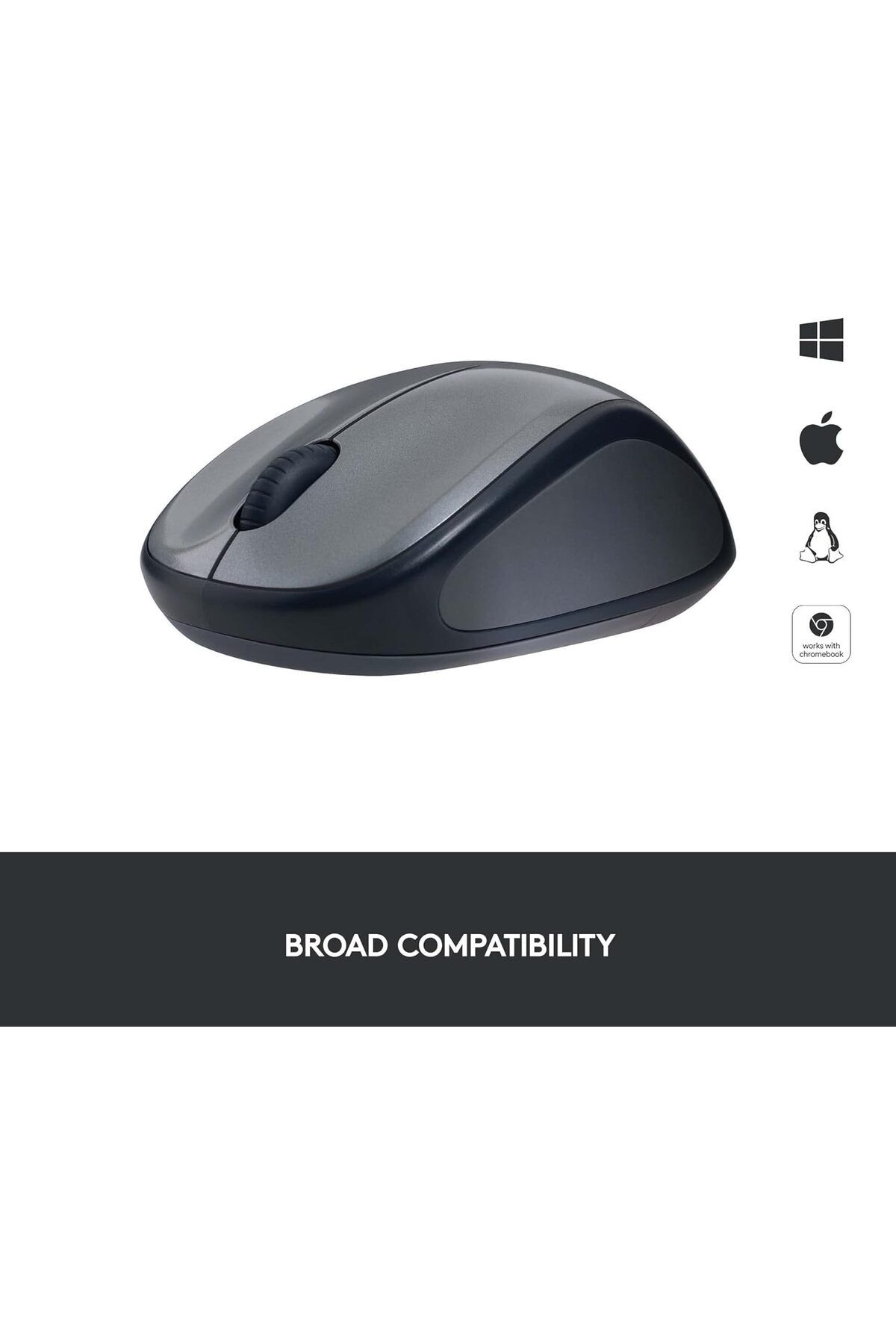 logitech-Logitech M235 Wireless Mouse, Black 3