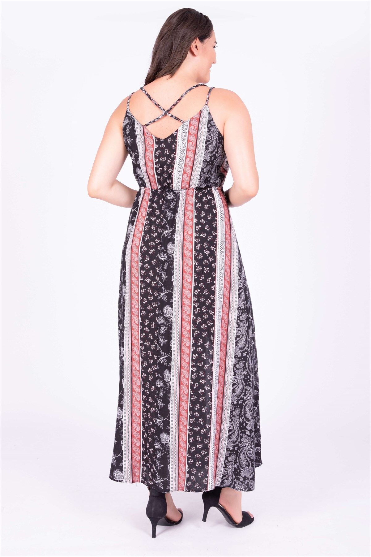 MYLİNE-Rochie lungă cu bretele de frânghie 3