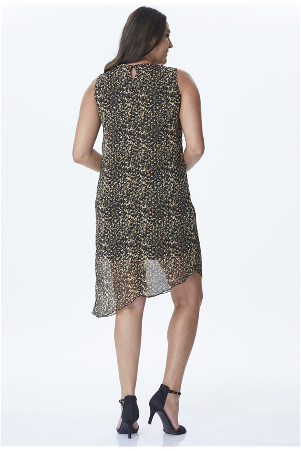 MYLİNE-Sleeveless Asymmetrical Dress 2