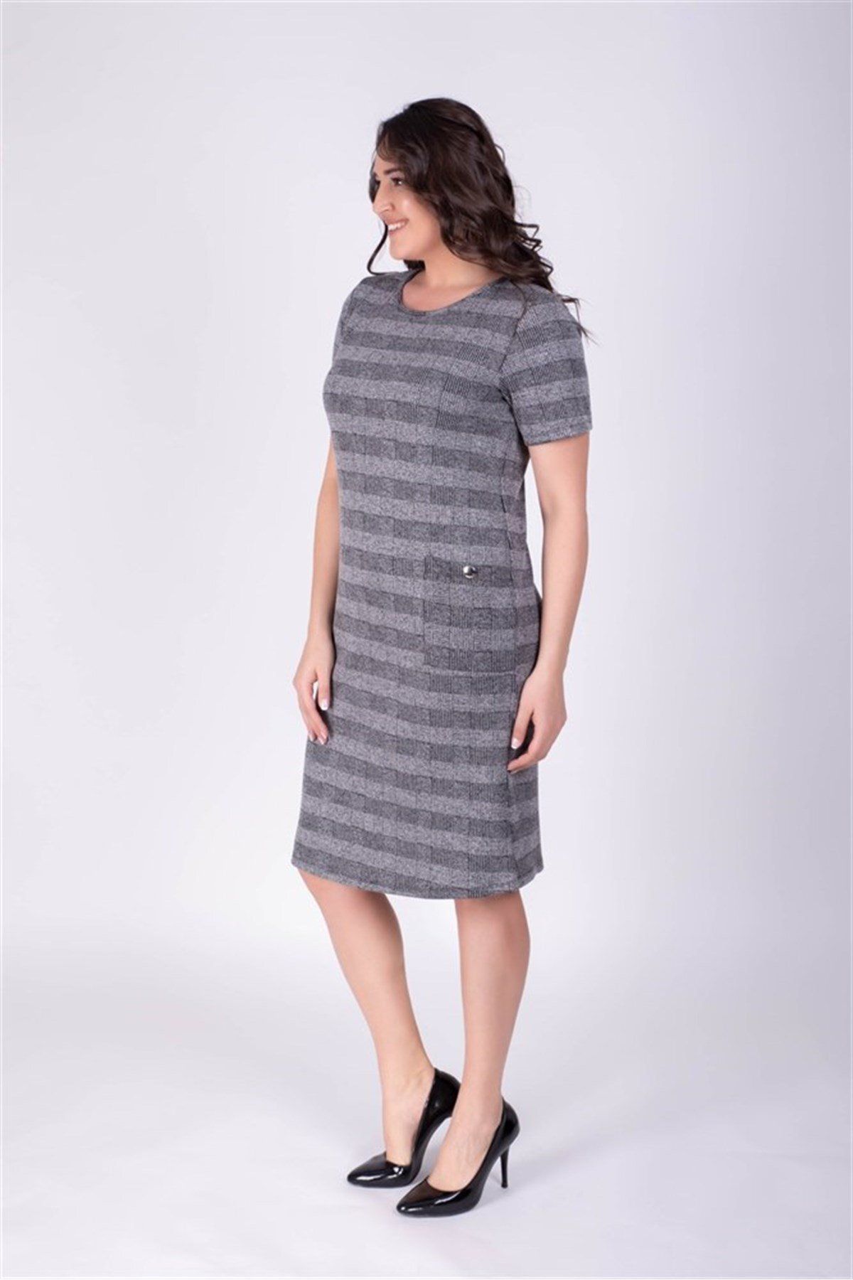 MYLİNE-Zipper Detailed Pocket Dress 1
