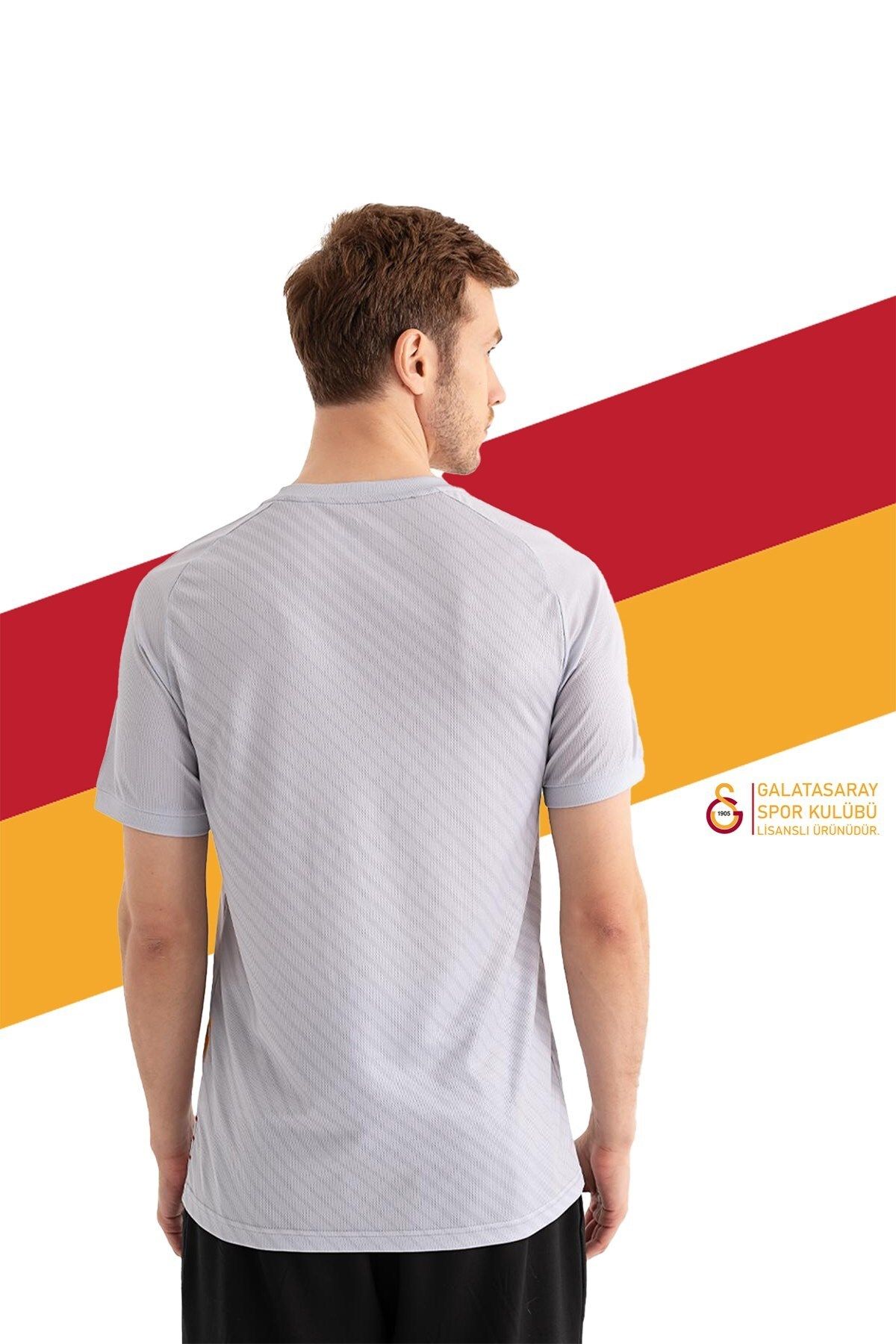 Galatasaray-Original Licensed Match Day Grey T-Shirt and Bracelet Set, Gift Presented in Wooden Box 4