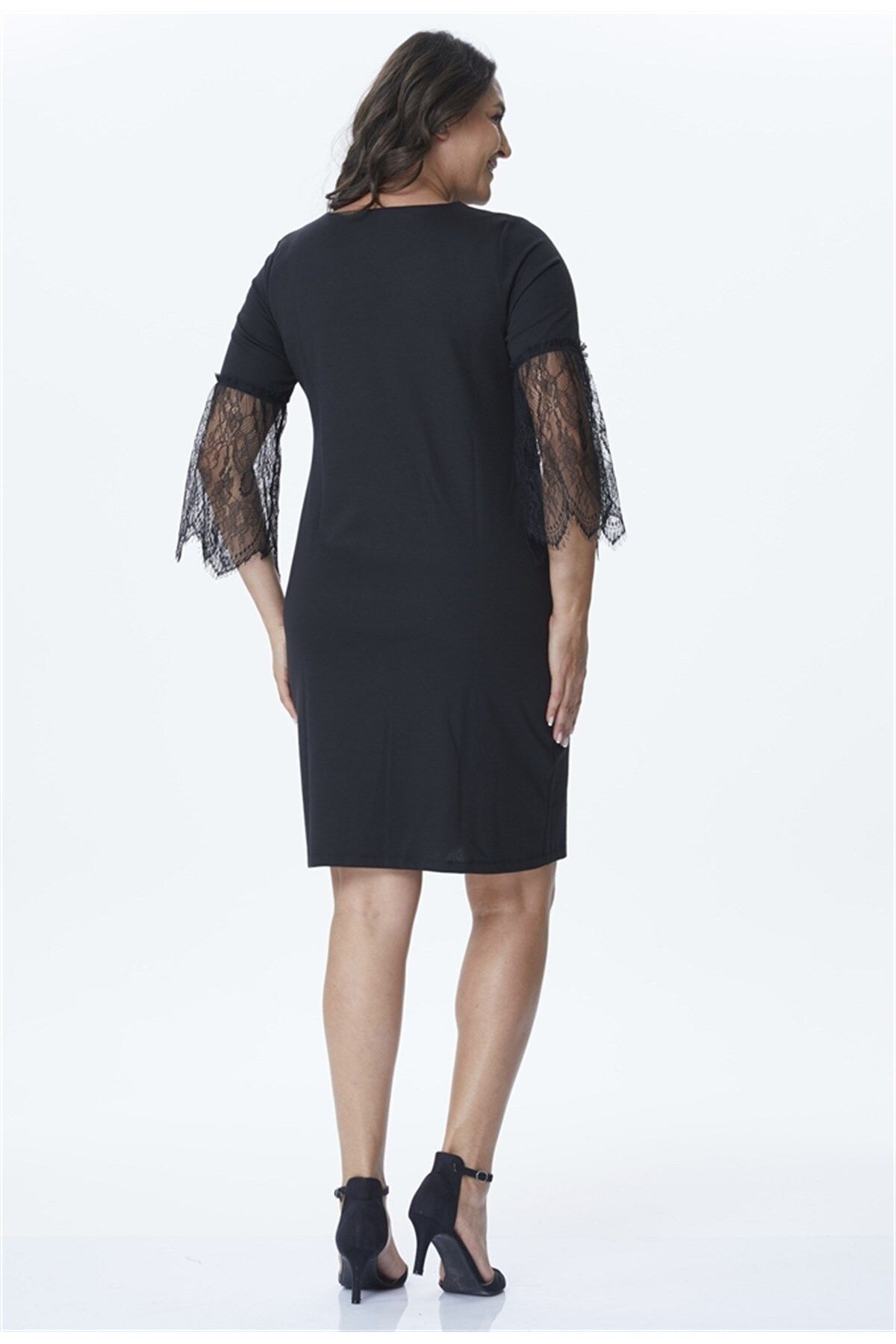 MYLİNE-Rochie din dantela cu maneci 2