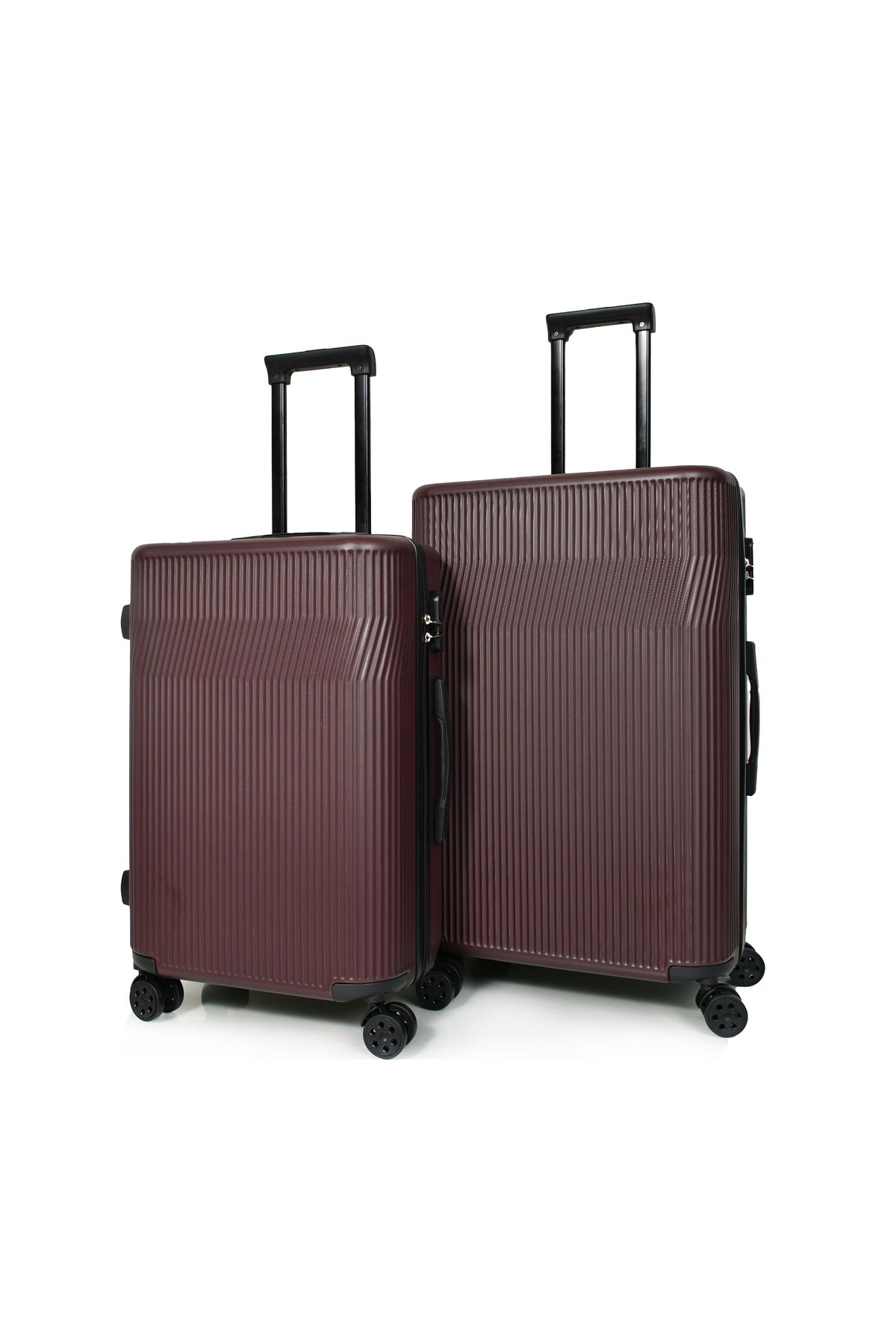 MORANO-Waves Durable Lightweight 4 Wheel Spinner Luggage Set with Built-in Lock (Set of 3) 3