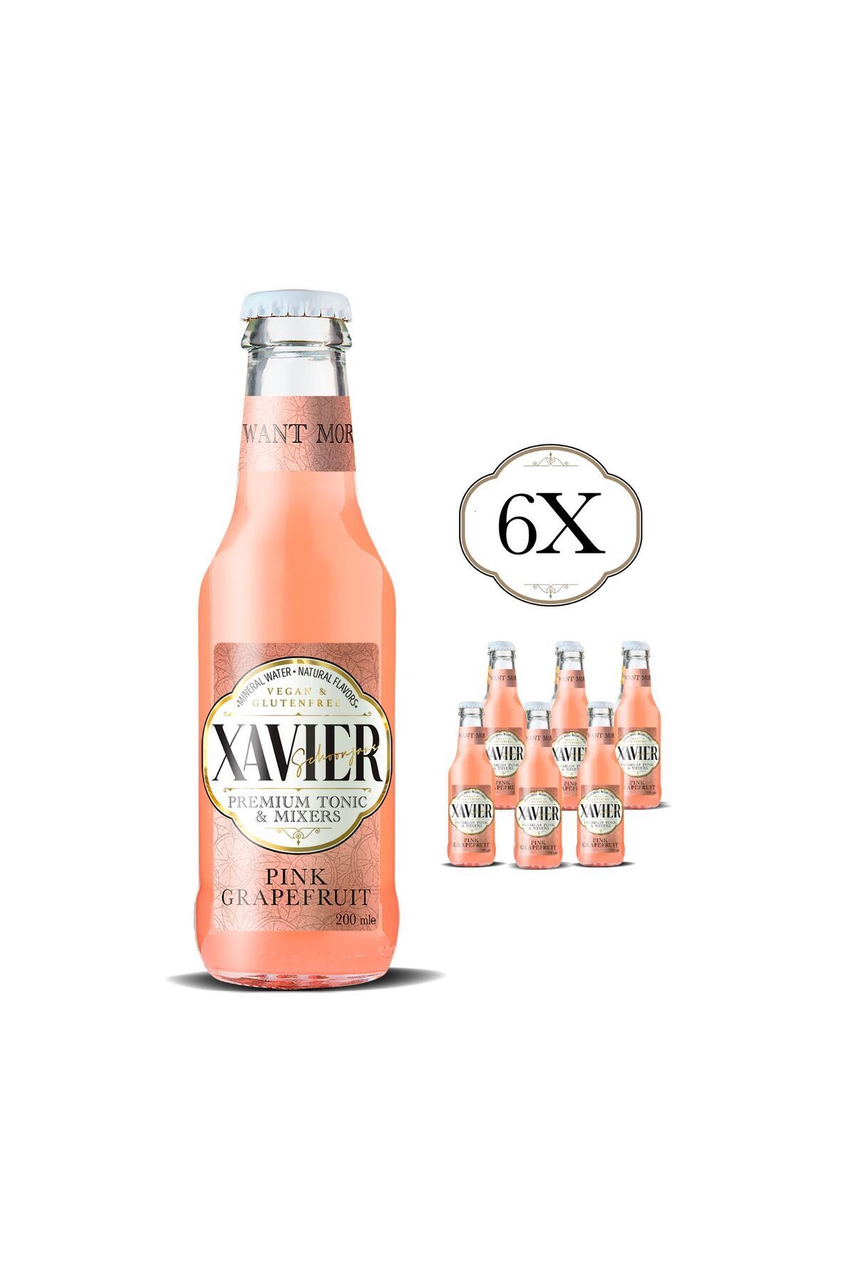 XAVİER Pink Grape Fruit Mixer 200 ML X 6