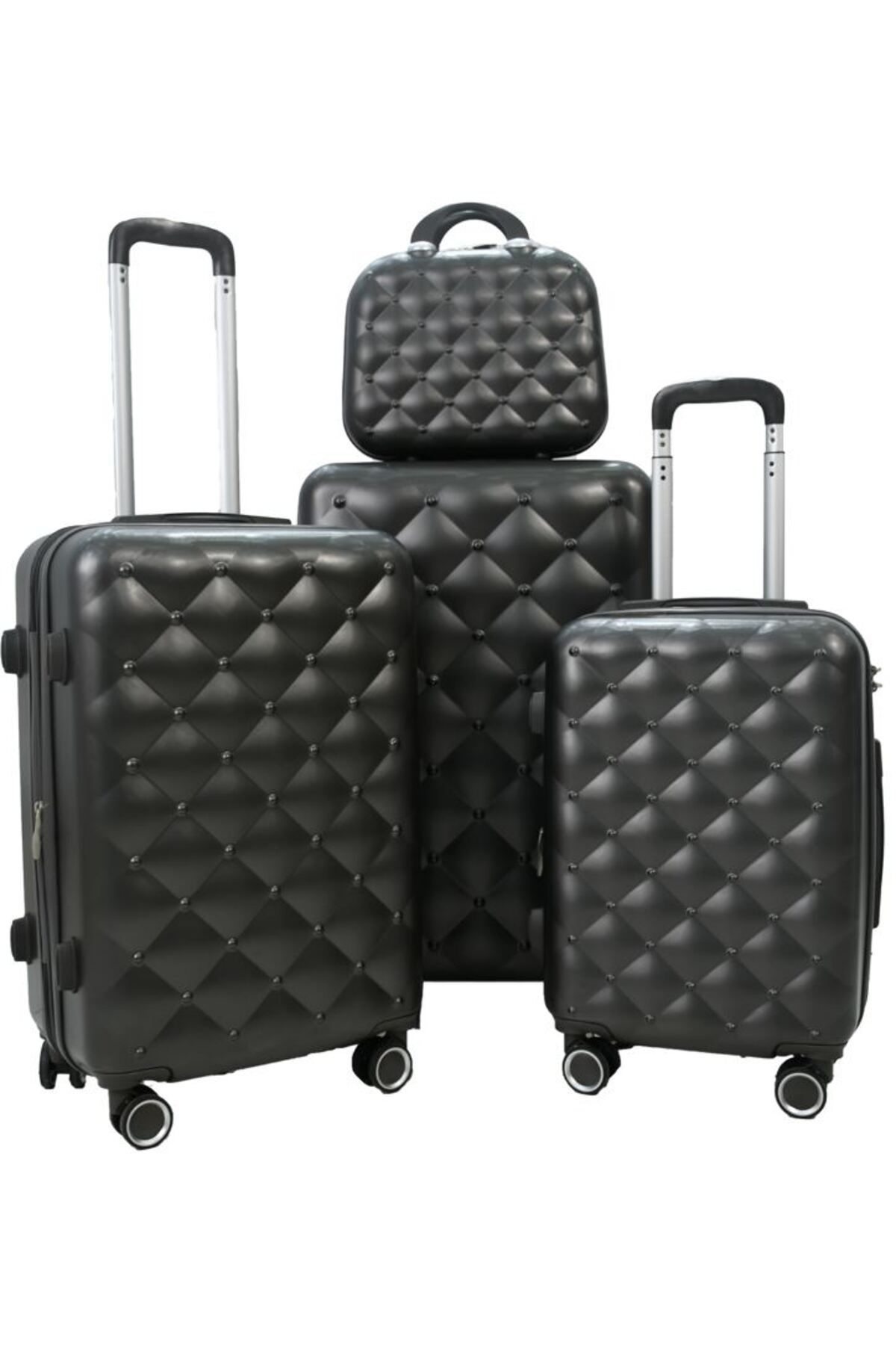 MORANO-Waves Durable Lightweight 4 Wheel Spinner Luggage Set with Built-in Lock (Set of 4) 1