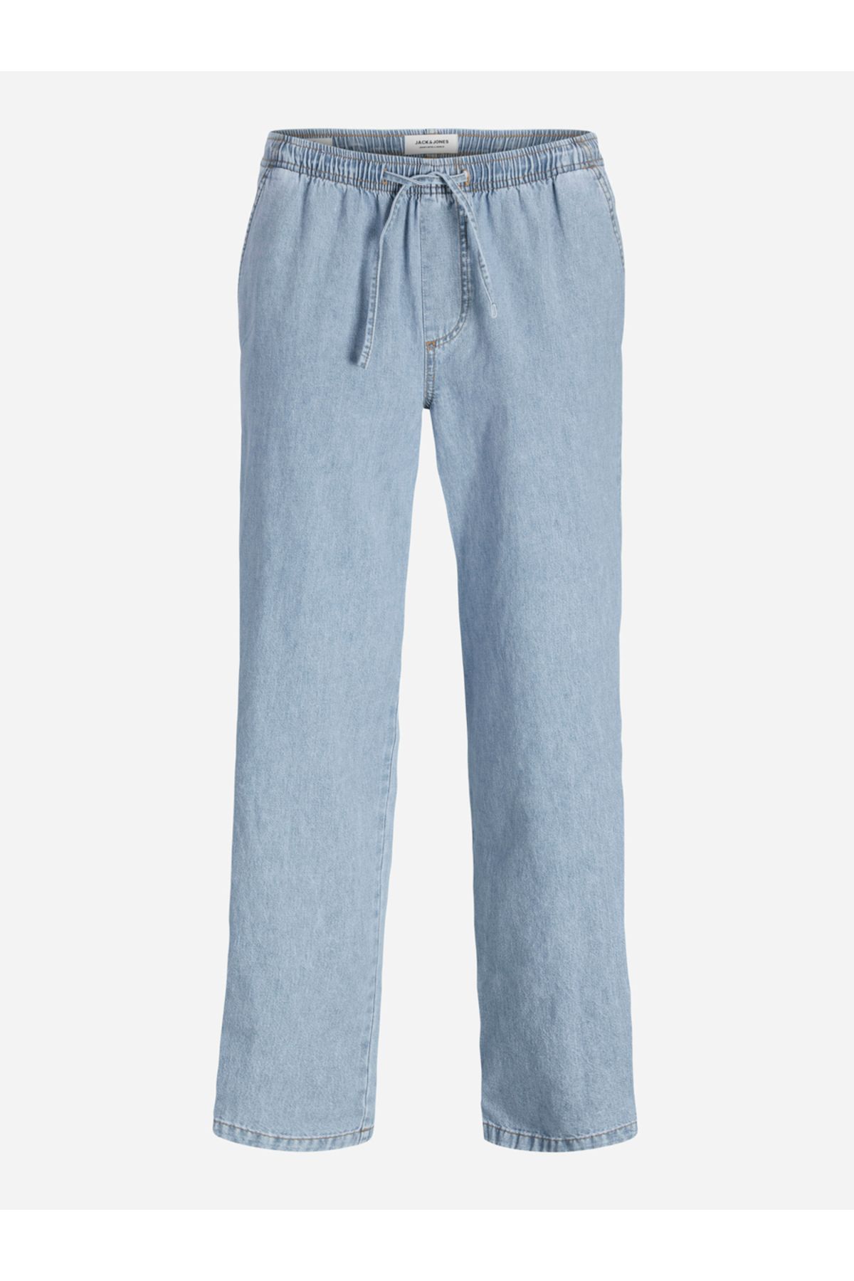 Jack & Jones-Wide Leg Denim Joggers with Drawstring 1