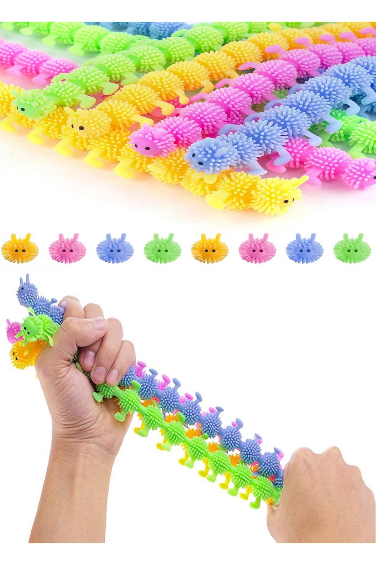 Hyd-Caterpillar Stress Relief Squishy Toy 25 cm Size 2