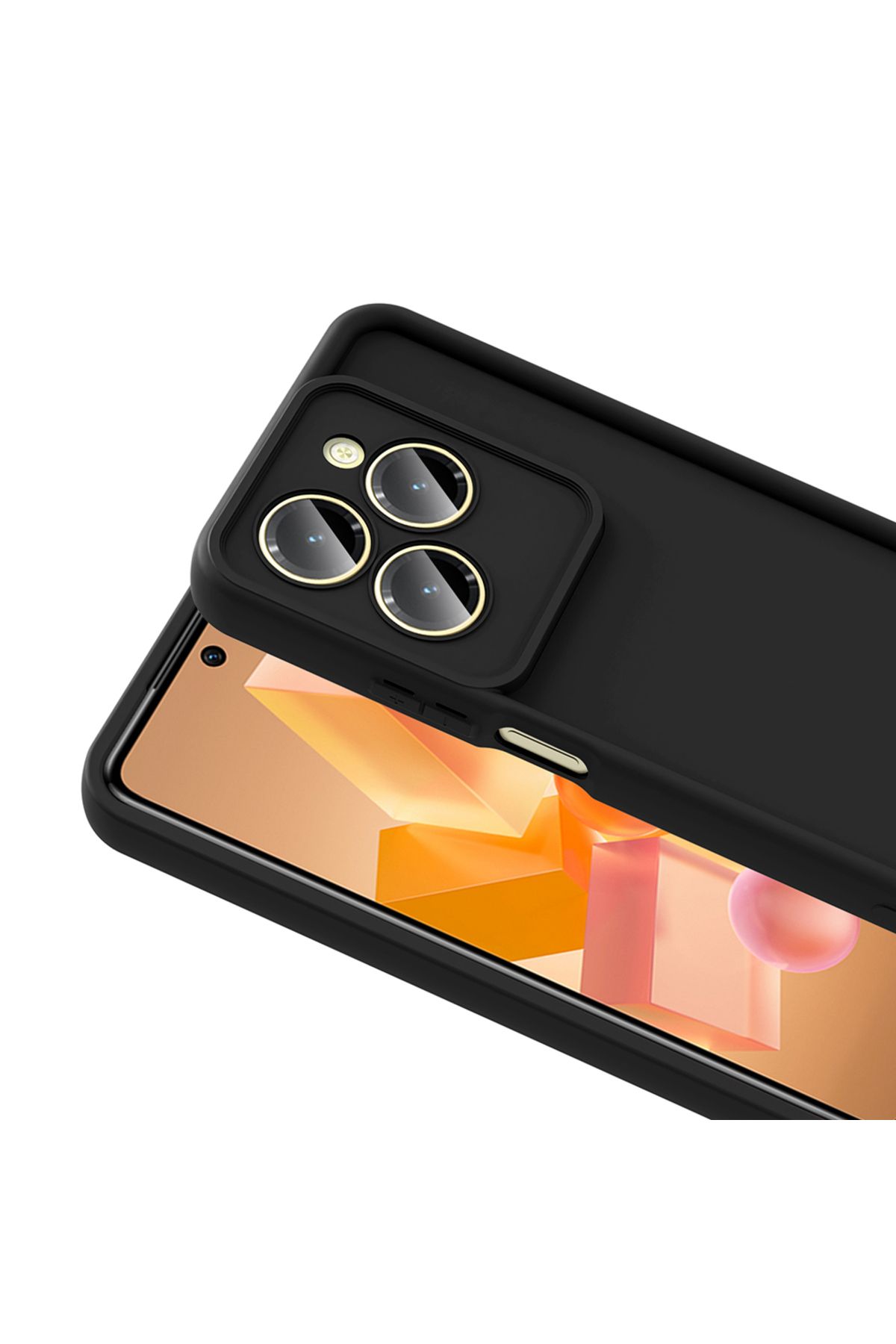 Zipax İnfinix Hot 40 Pro Kılıf Silikon Kapak Zr-Ananas