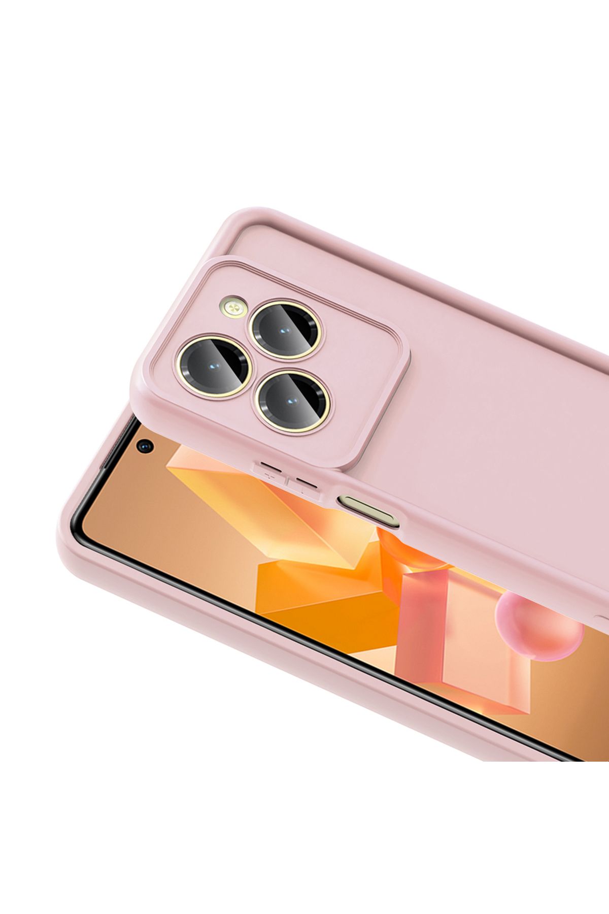 Zipax İnfinix Hot 40 Kılıf Silikon Kapak Zr-Ananas