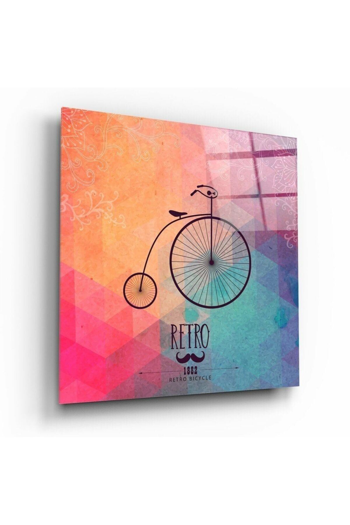First Date Retro Bisiklet Cam Tablo