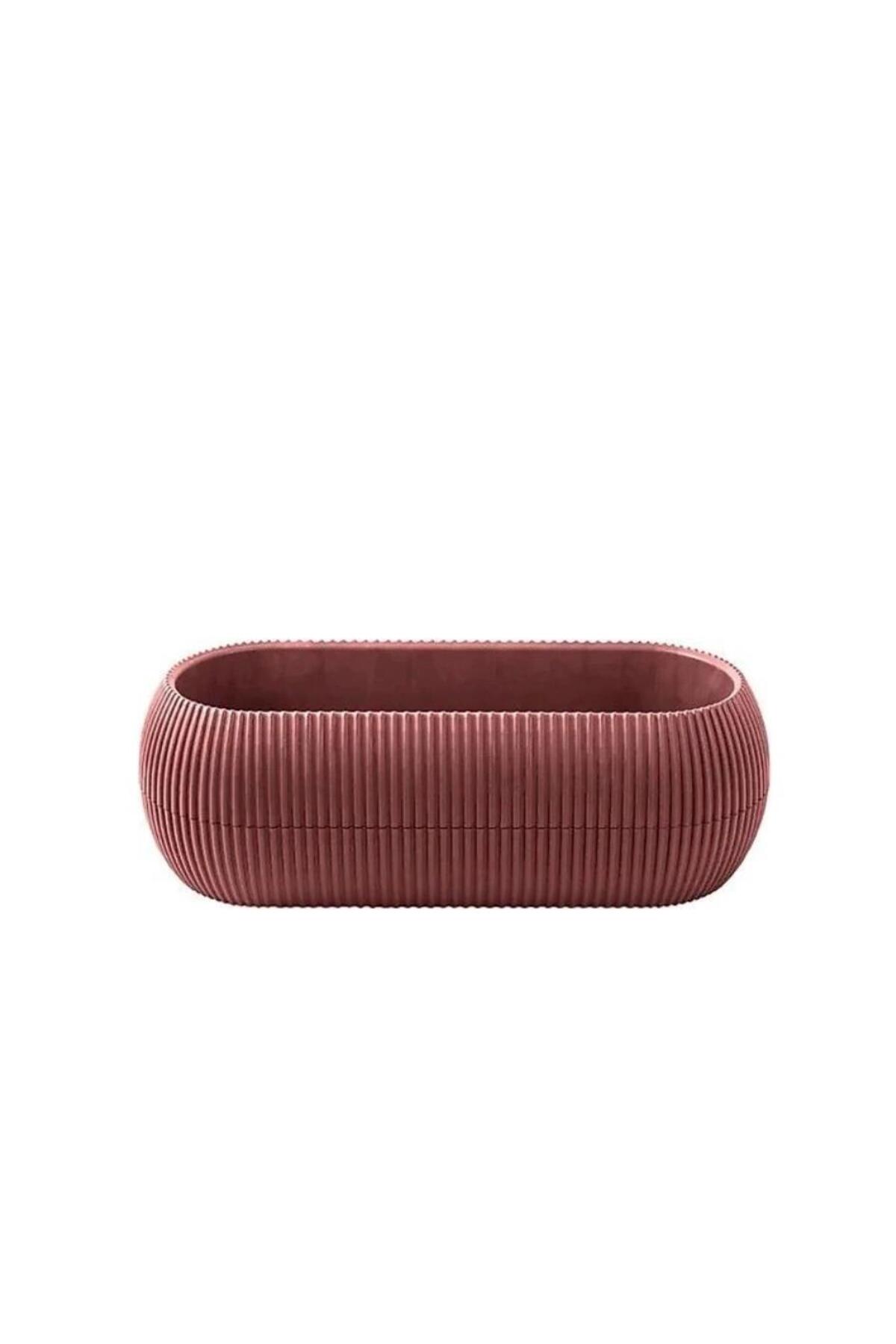KRS-371 Decorative Plastic Coral Long Pot 0.55 Liter No 1