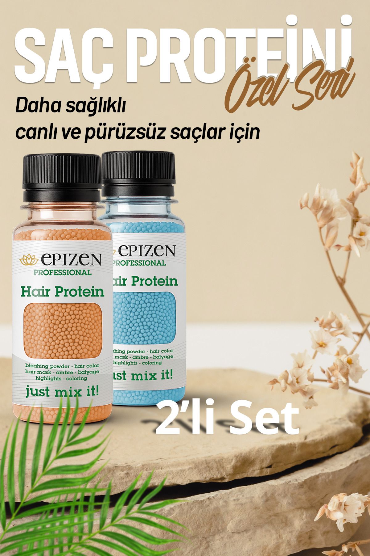 EPİZEN 2 Adet Vitamin Destekli Kokulu Mucizevi / Saç Bakım Proteini - İpeksi Saçlar İçin