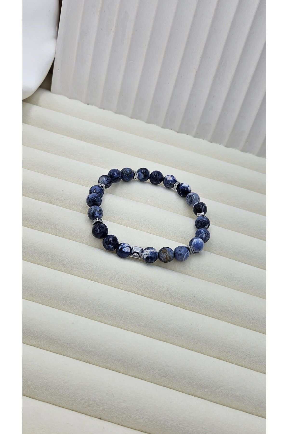 AURA-Unisex Sodalite Stone Nature Stone Bracelet 2