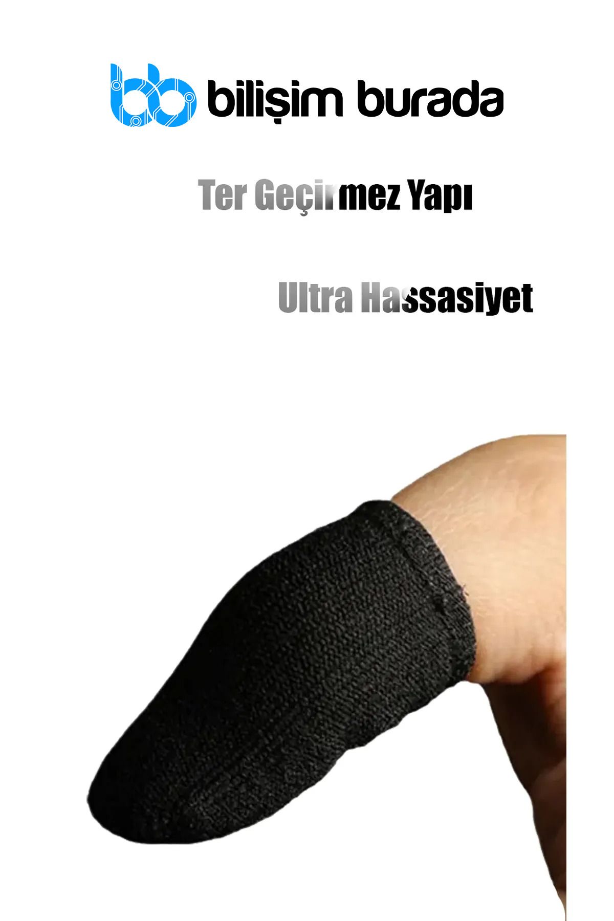 İMEXTECH Bilişim Burada Pubg Oyun Eldiveni Ter Geçirmez 1 Çift 2 Adet Parmak Eldiven